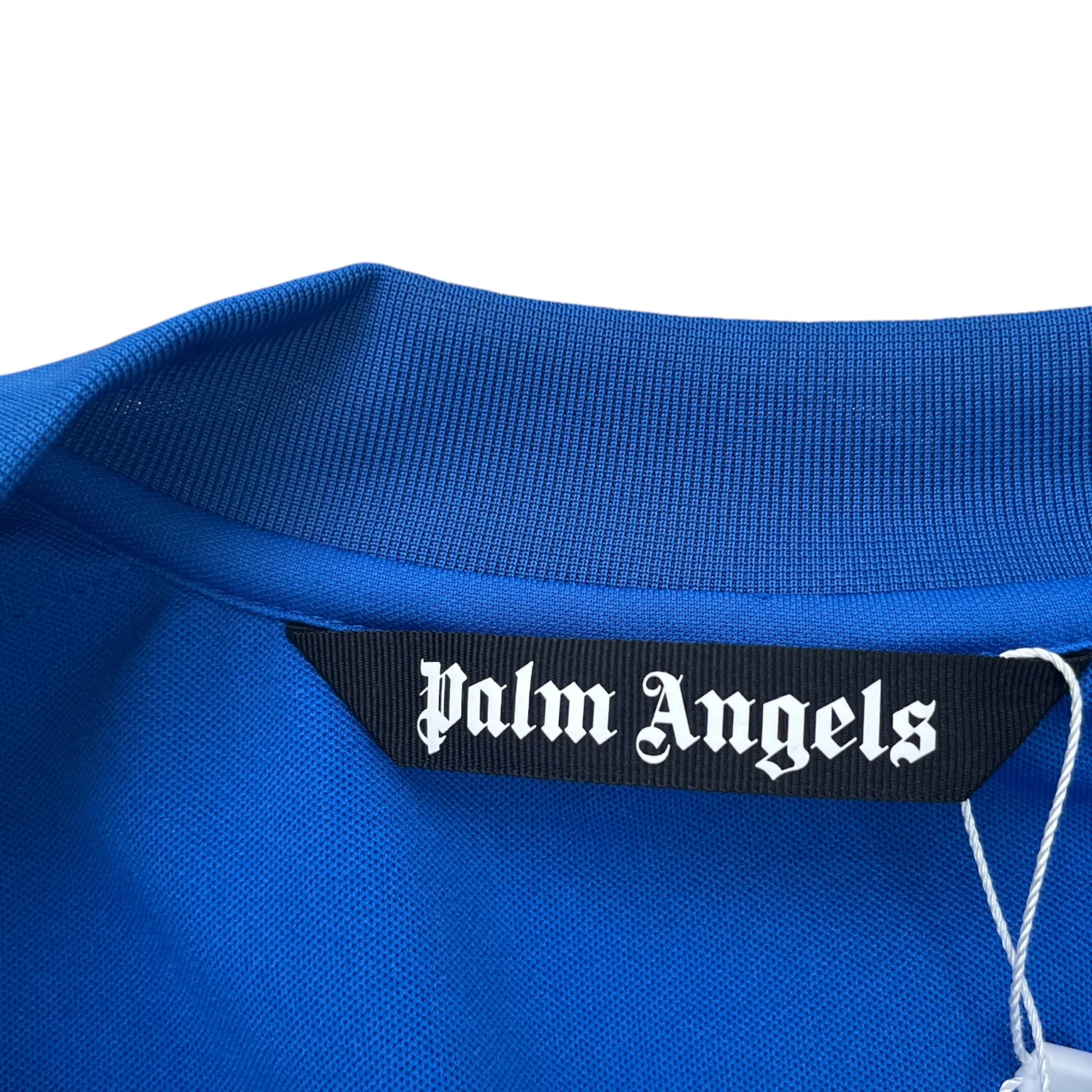 Men's Logo Print Track Jacket Blue Size S - Image 6