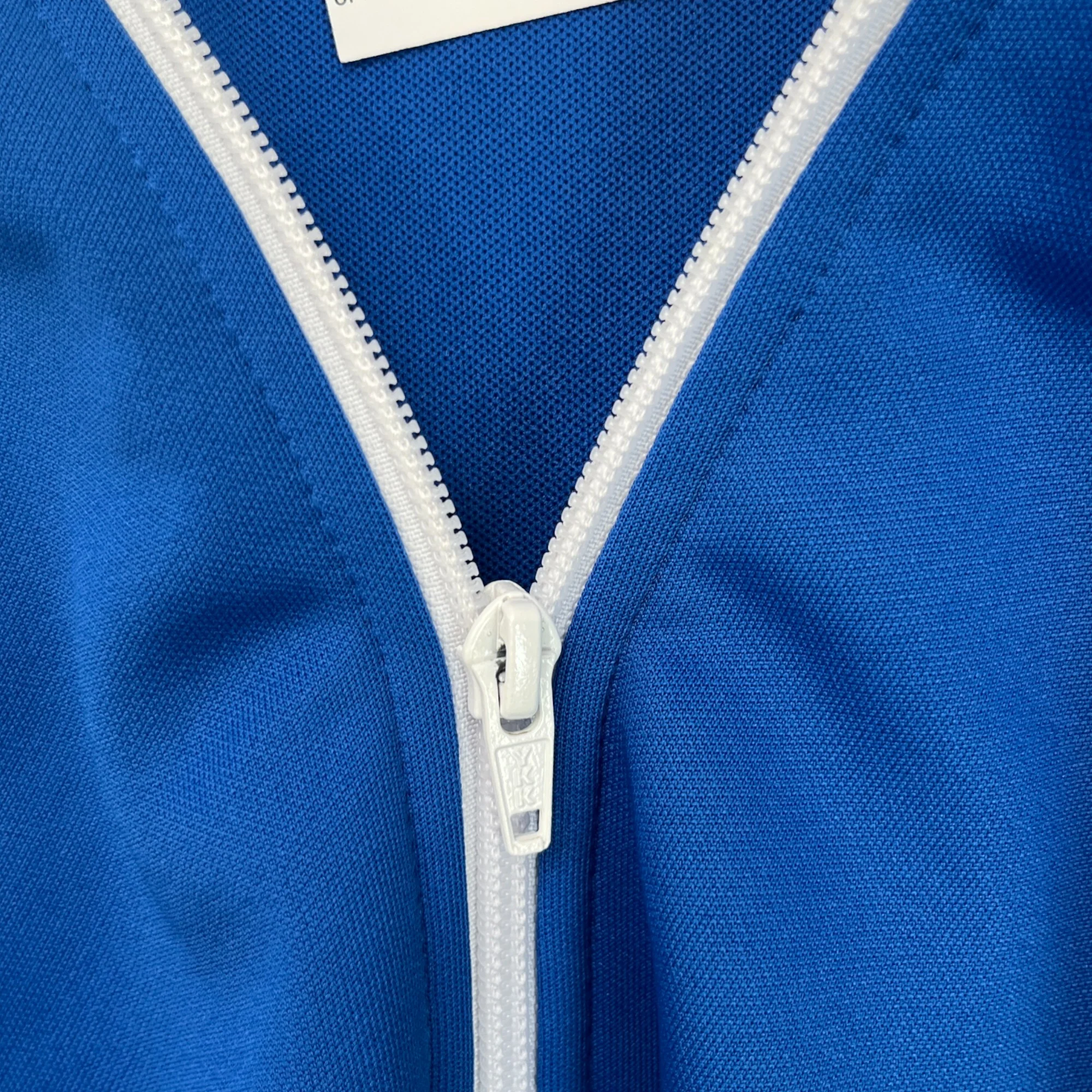 Men's Logo Print Track Jacket Blue Size S - Image 7