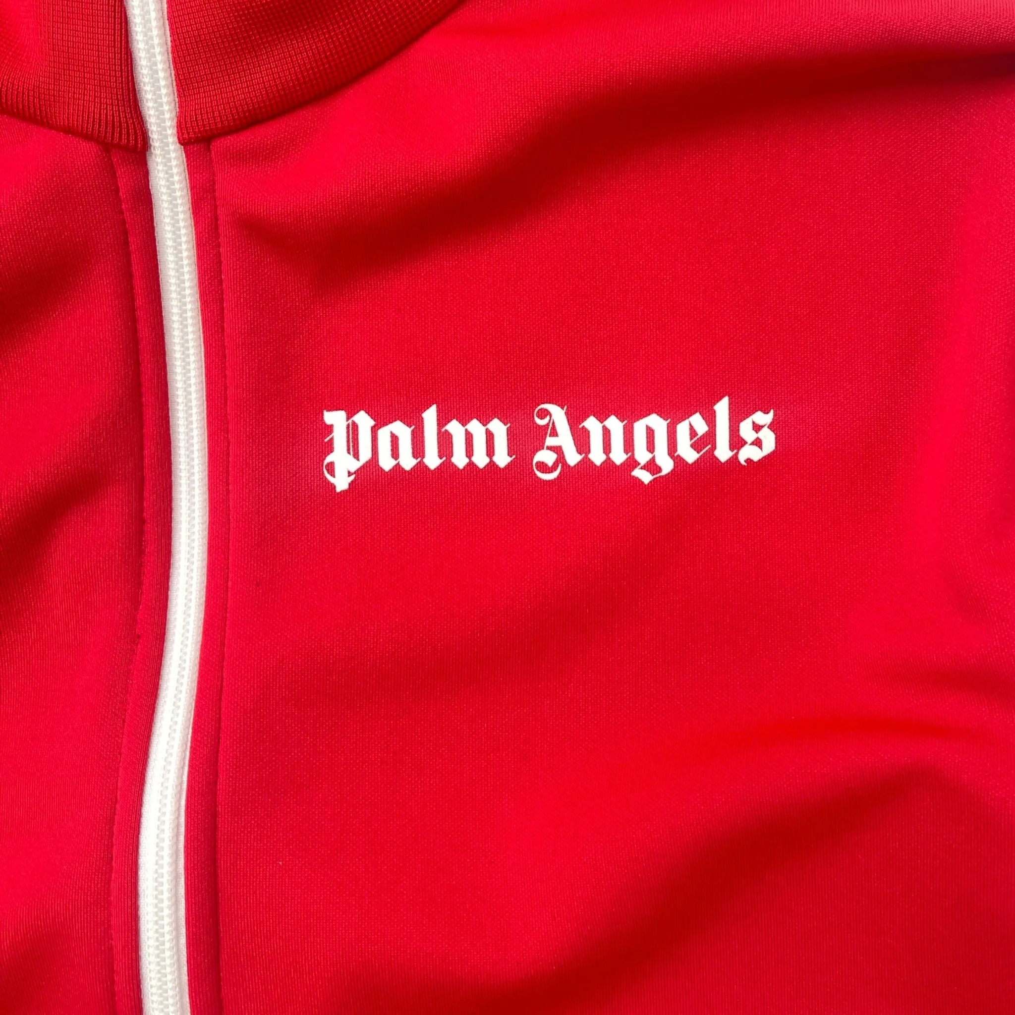 Men's Logo Print Track Jacket Red Size L - Image 6