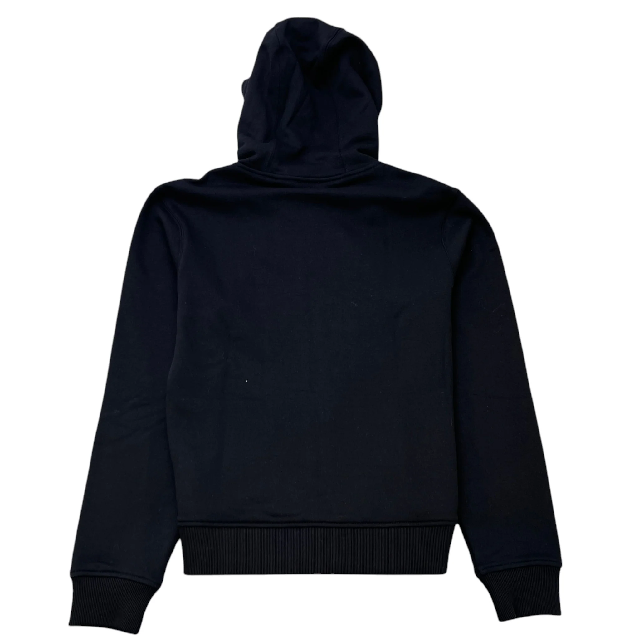 Men's Logo Print Zip Up Hoodie Black Size S - Image 2