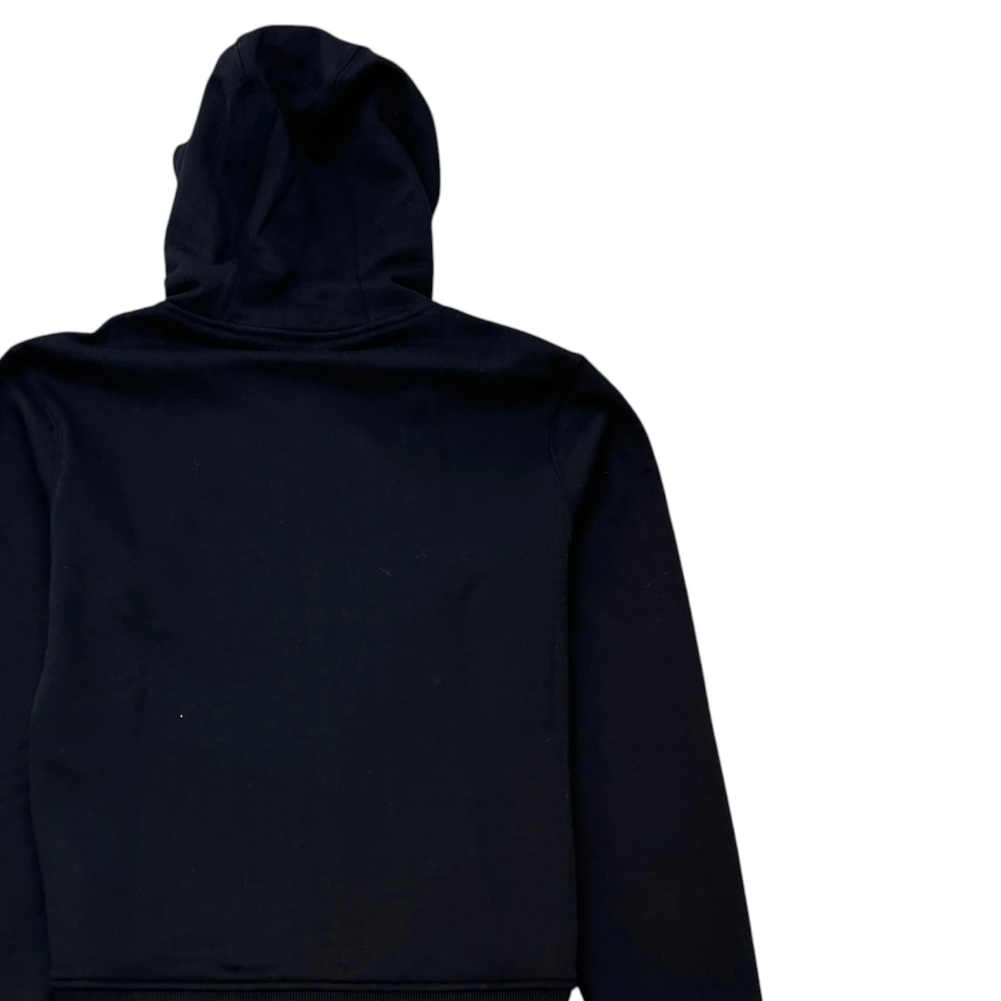 Men's Logo Print Zip Up Hoodie Black Size S - Image 4