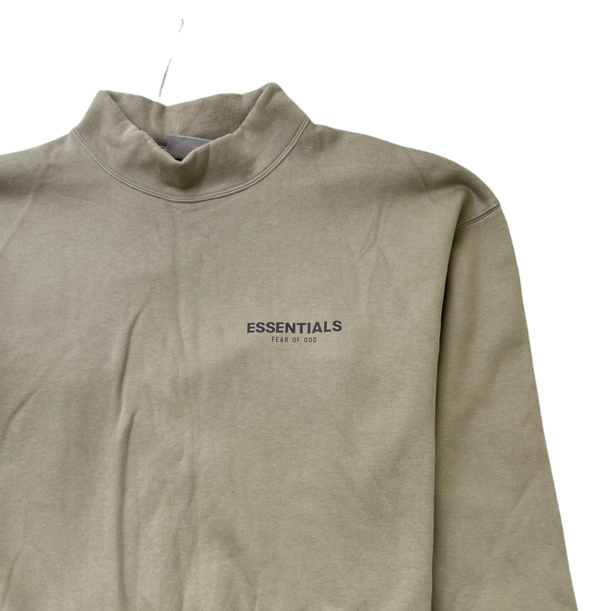Men's Logo Sweatshirt Khaki Size M - Image 3