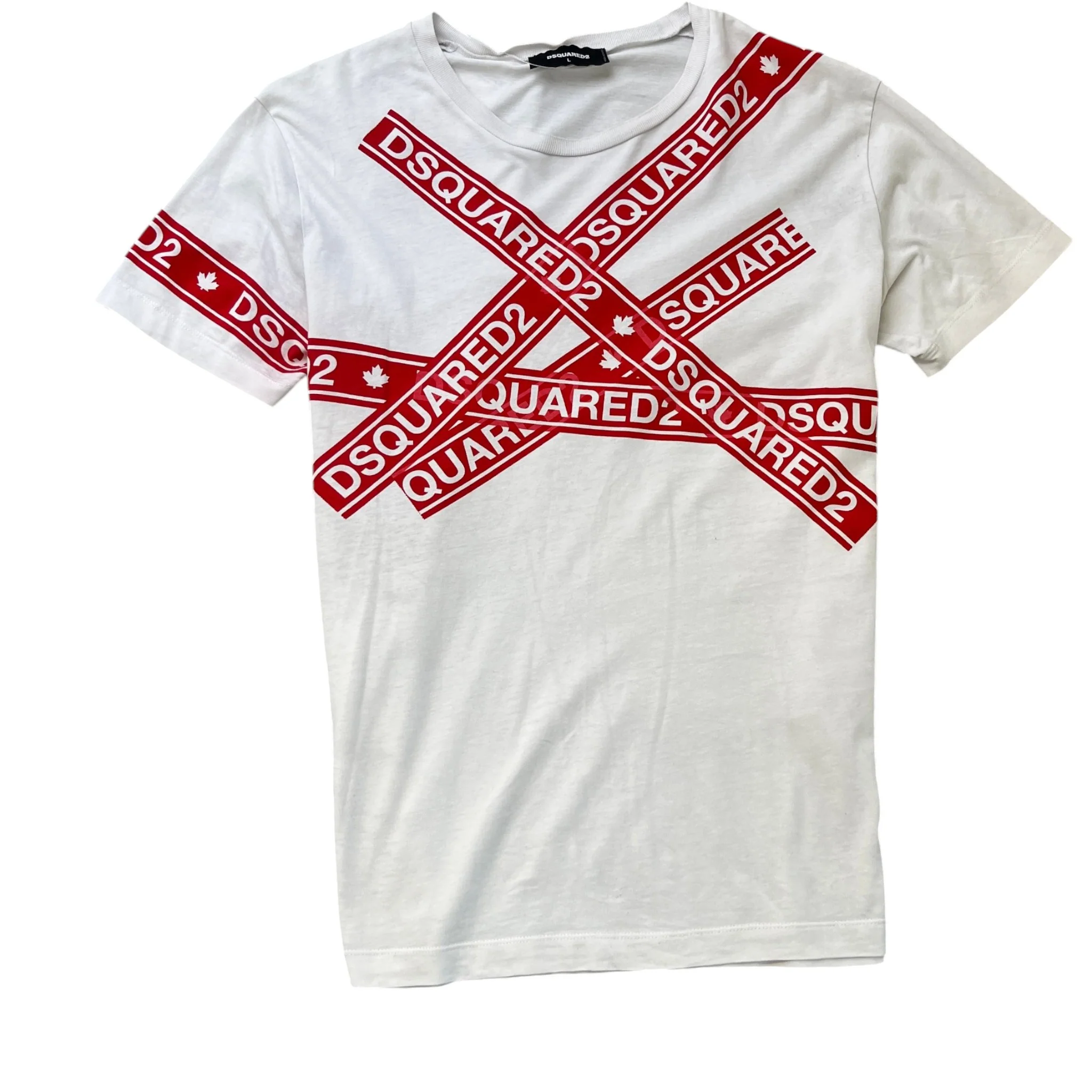 Men's Logo T-Shirt White Size L