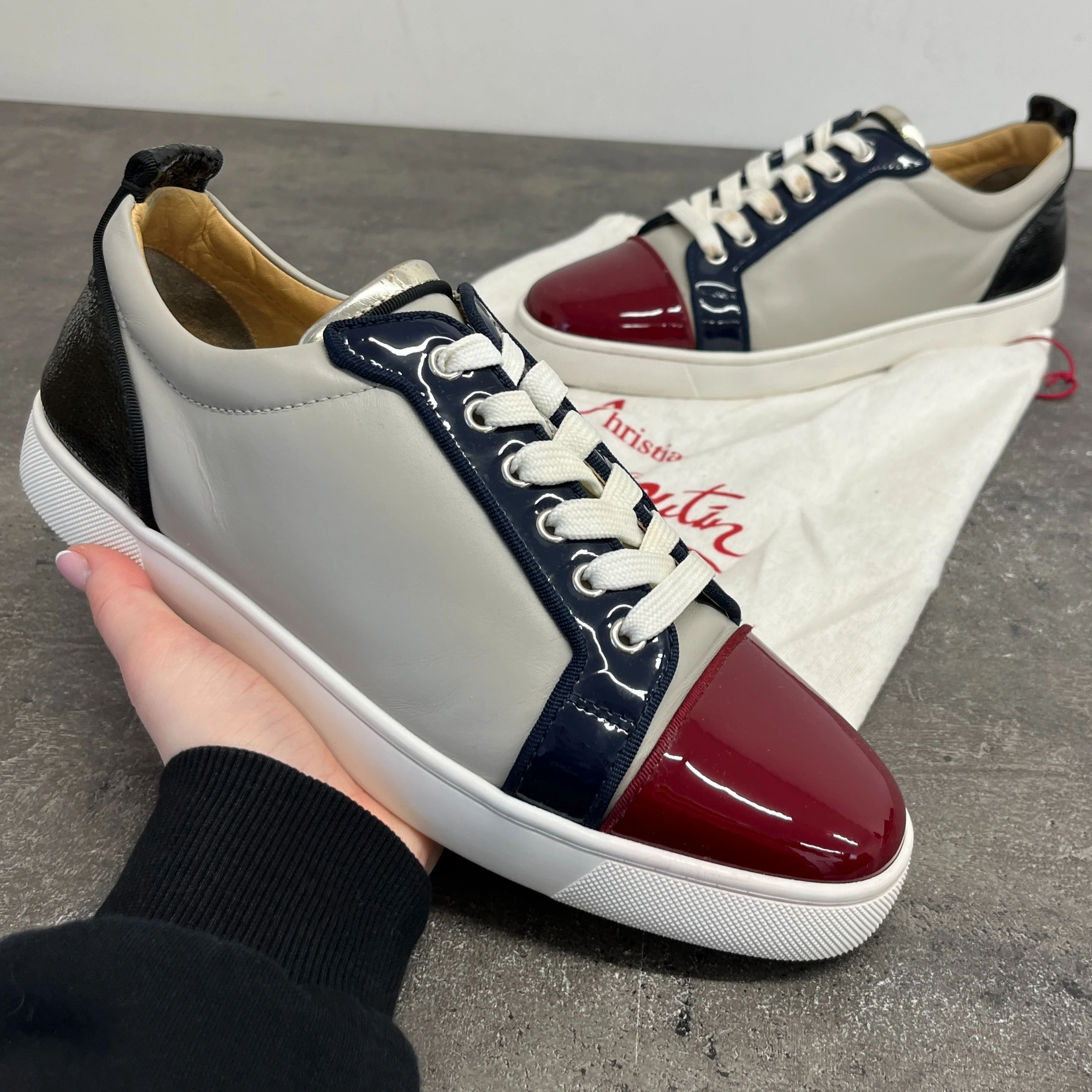 Men's Louis Junior Low Trainers Blue Size EU 42 / UK 8 - Image 12