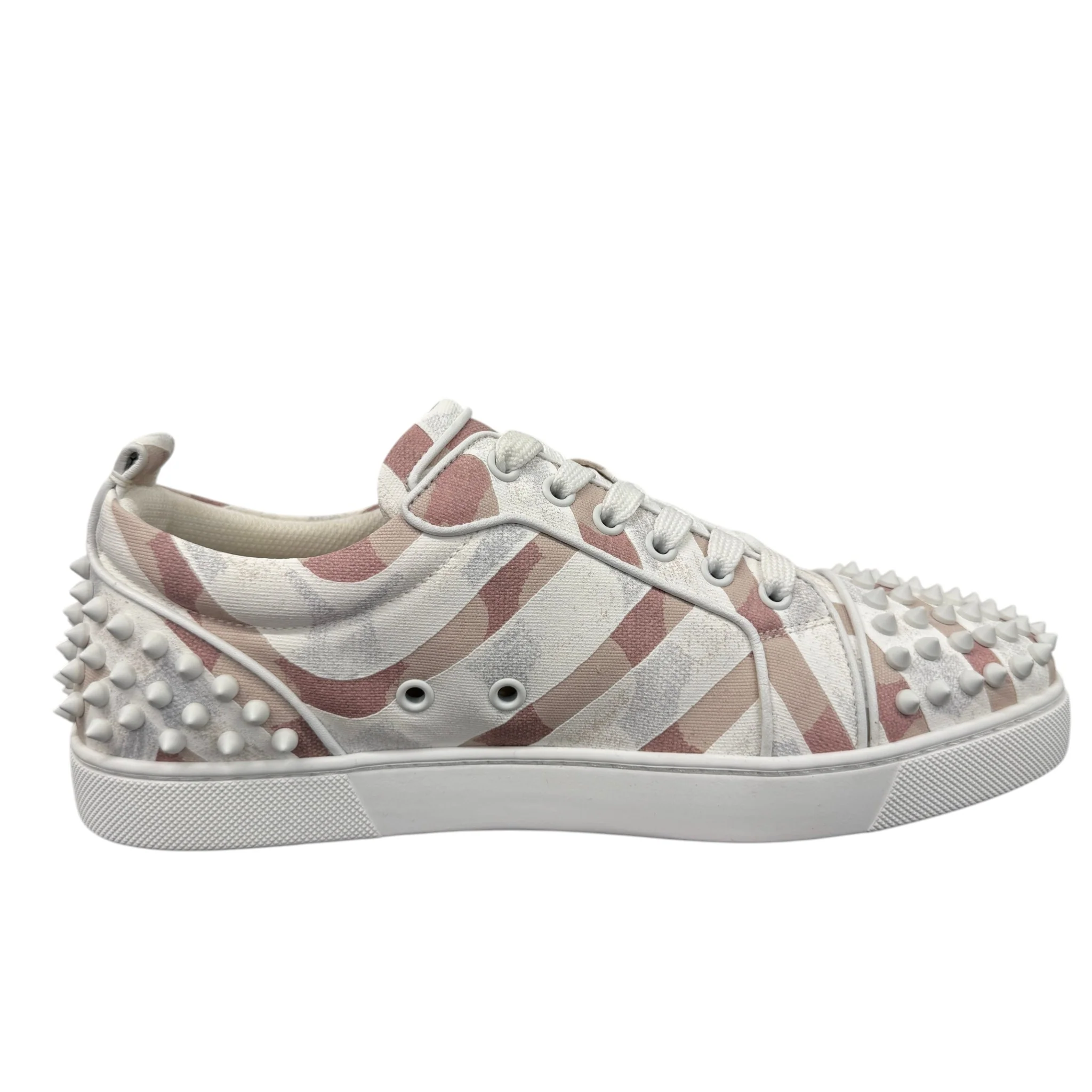 Men's Louis Junior Spike Toile Enduit Gaagal Low Trainers White Size EU 41 / UK 7 - Image 5