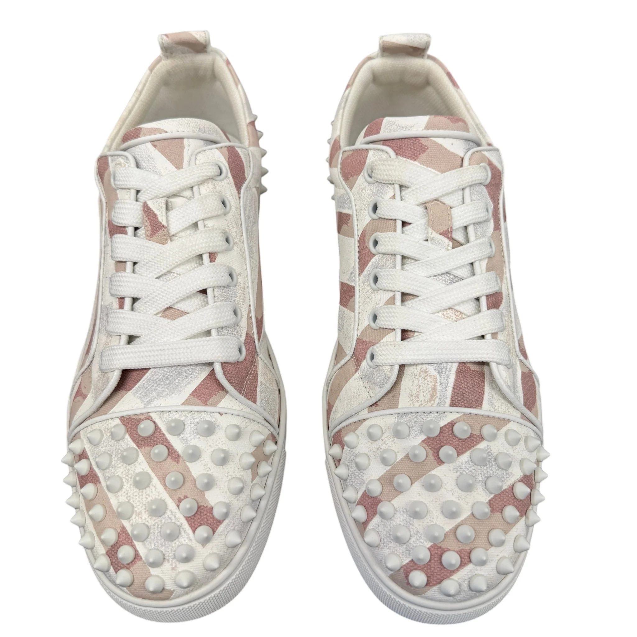 Men's Louis Junior Spike Toile Enduit Gaagal Low Trainers White Size EU 41 / UK 7 - Image 6