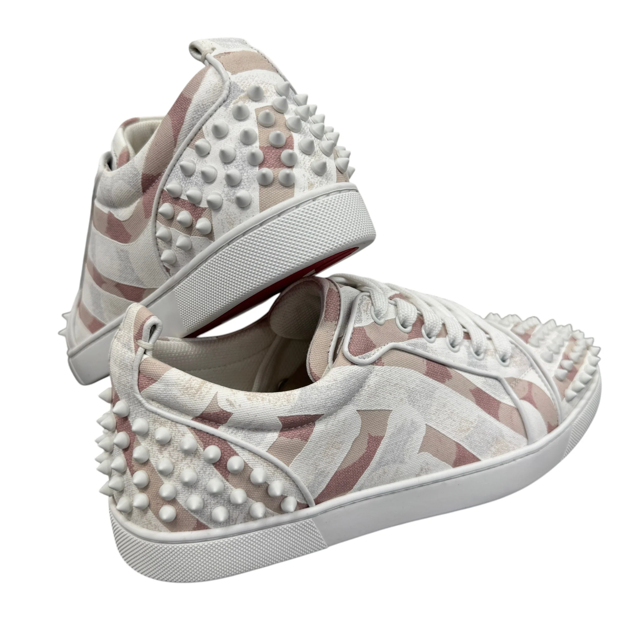 Men's Louis Junior Spike Toile Enduit Gaagal Low Trainers White Size EU 41 / UK 7 - Image 8
