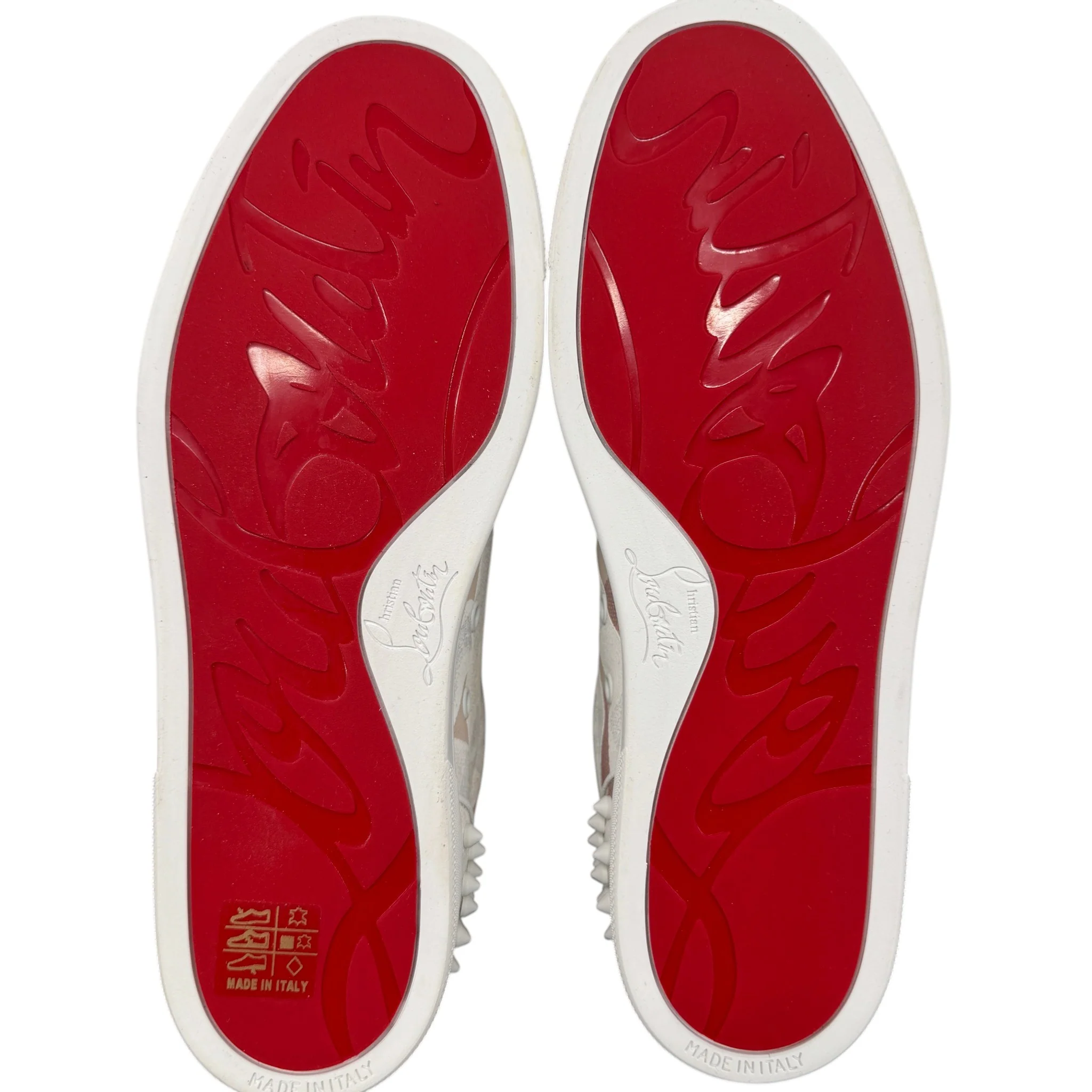 Men's Louis Junior Spike Toile Enduit Gaagal Low Trainers White Size EU 41 / UK 7 - Image 9