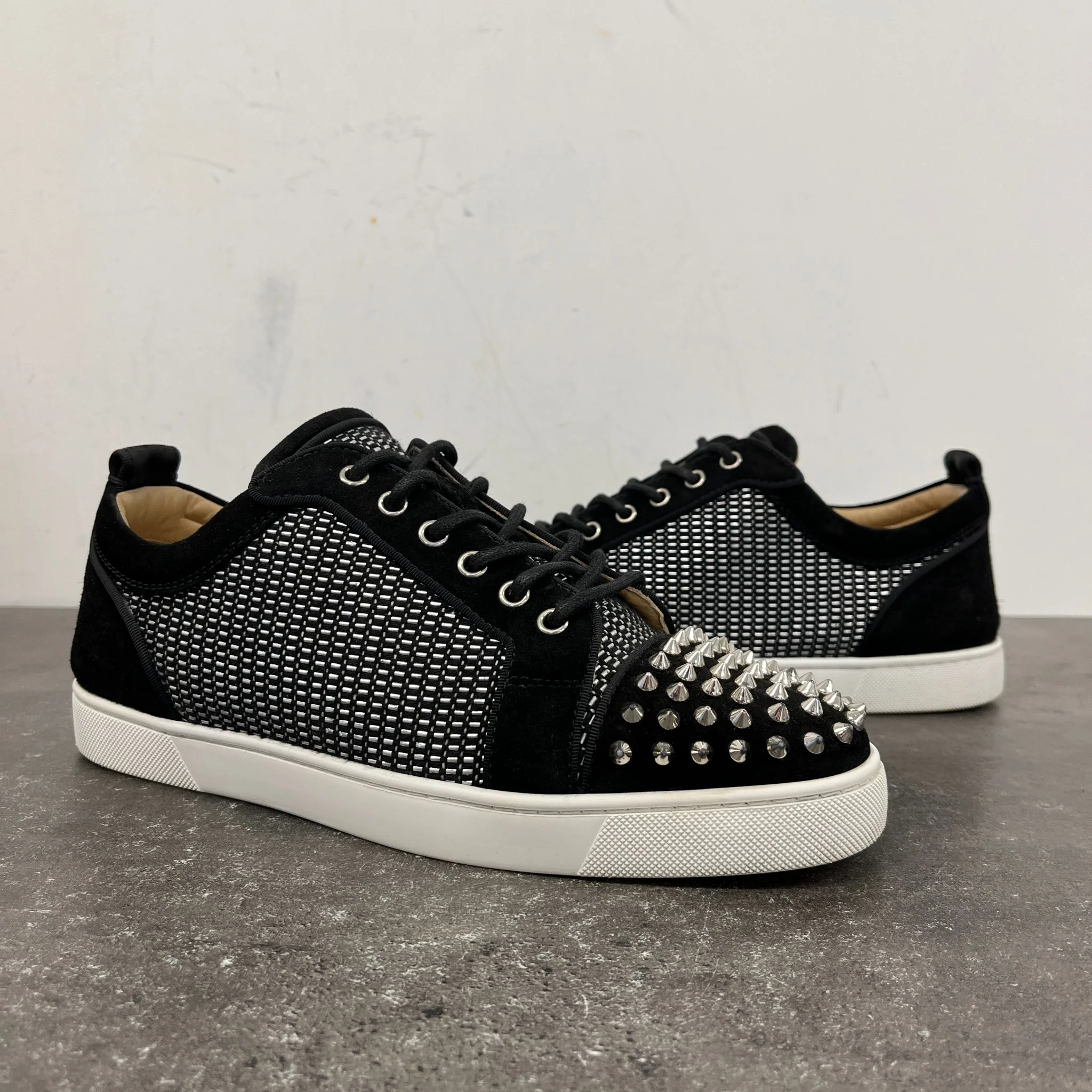 Men's Louis Junior Spikes Flat Low Trainers Black Size EU 42.5 / UK 8.5 - Image 12