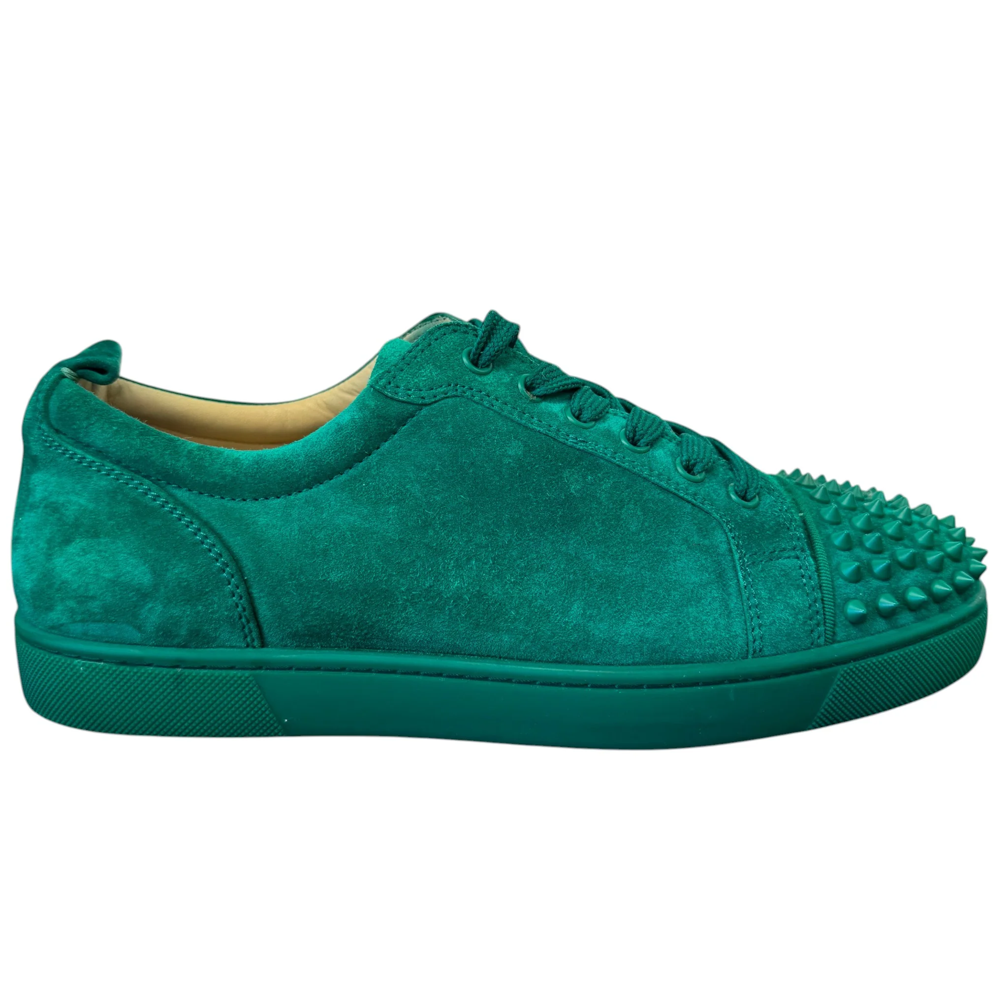 Men's Louis Spikes Flat Low Trainers Green Size EU 42.5 / UK 8.5