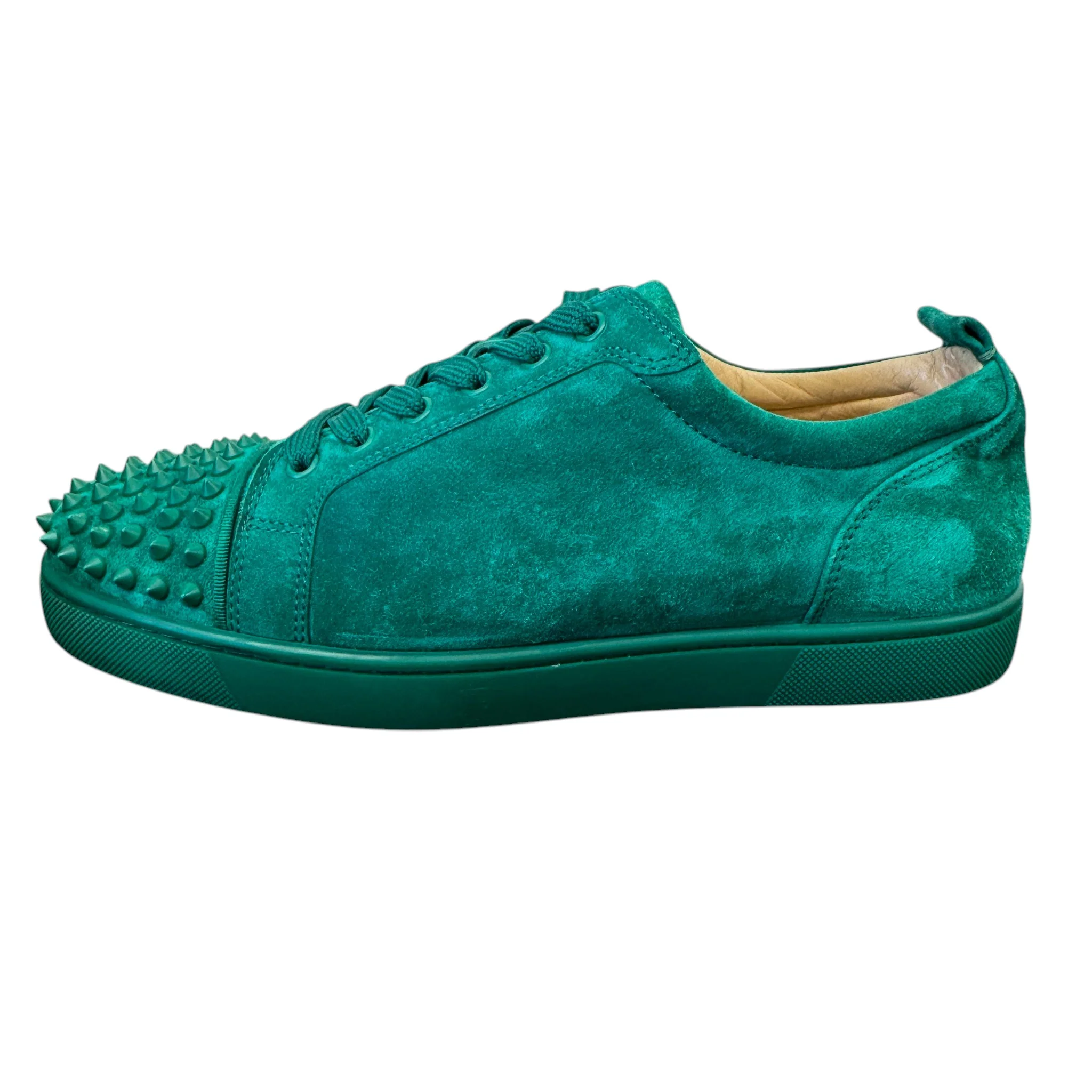 Men's Louis Spikes Flat Low Trainers Green Size EU 42.5 / UK 8.5 - Image 4