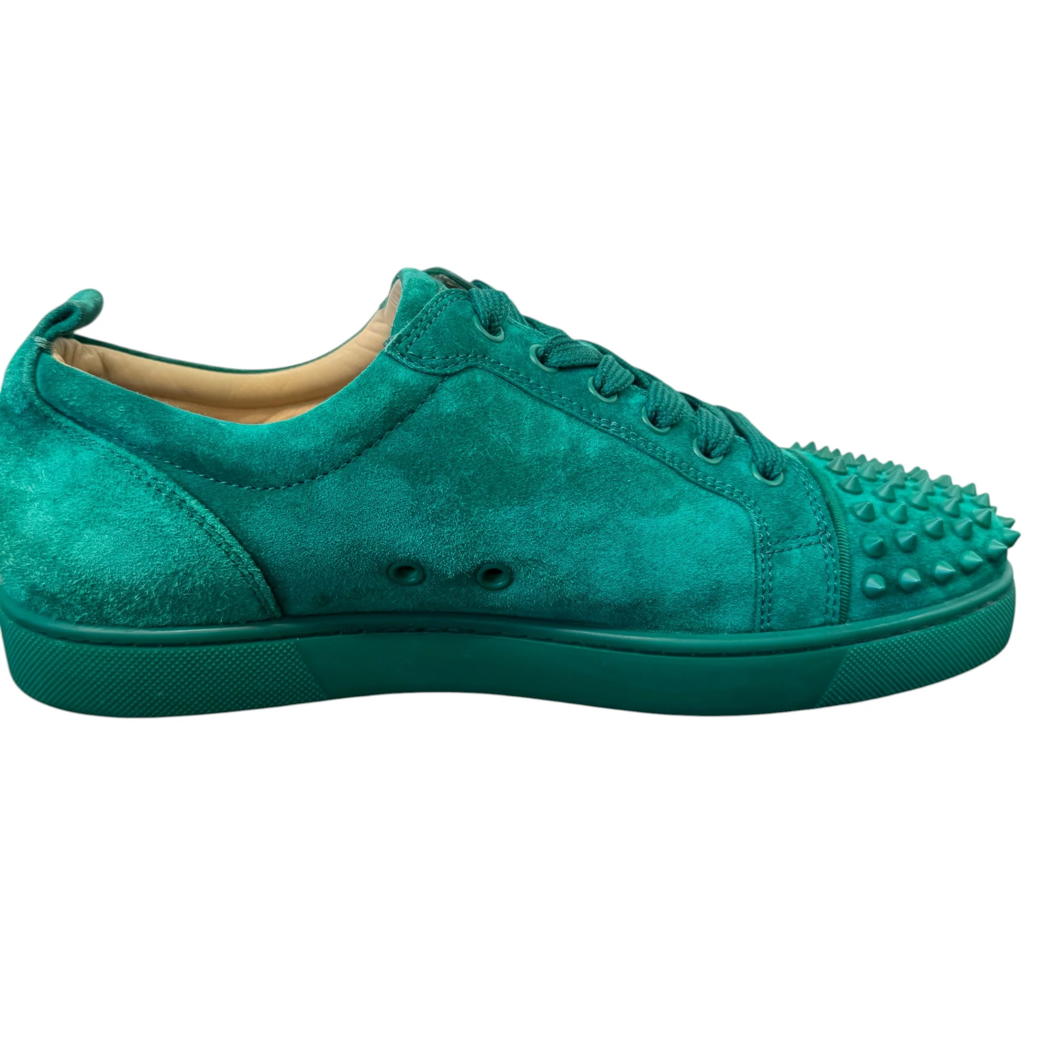 Men's Louis Spikes Flat Low Trainers Green Size EU 42.5 / UK 8.5 - Image 5