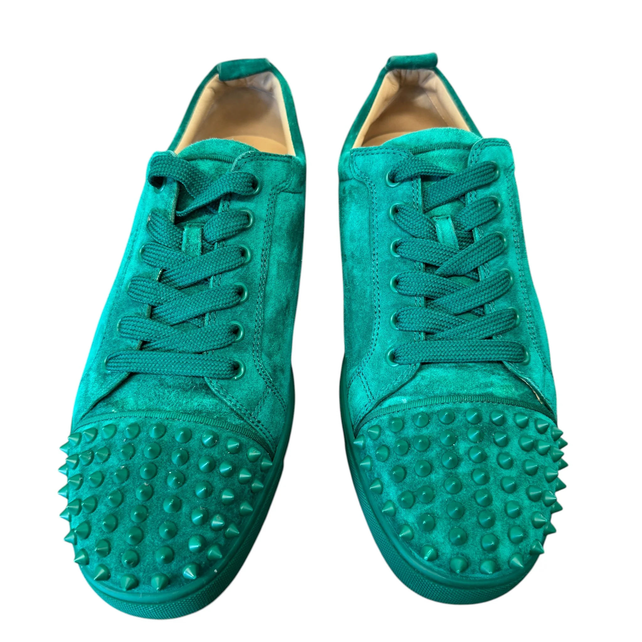 Men's Louis Spikes Flat Low Trainers Green Size EU 42.5 / UK 8.5 - Image 6
