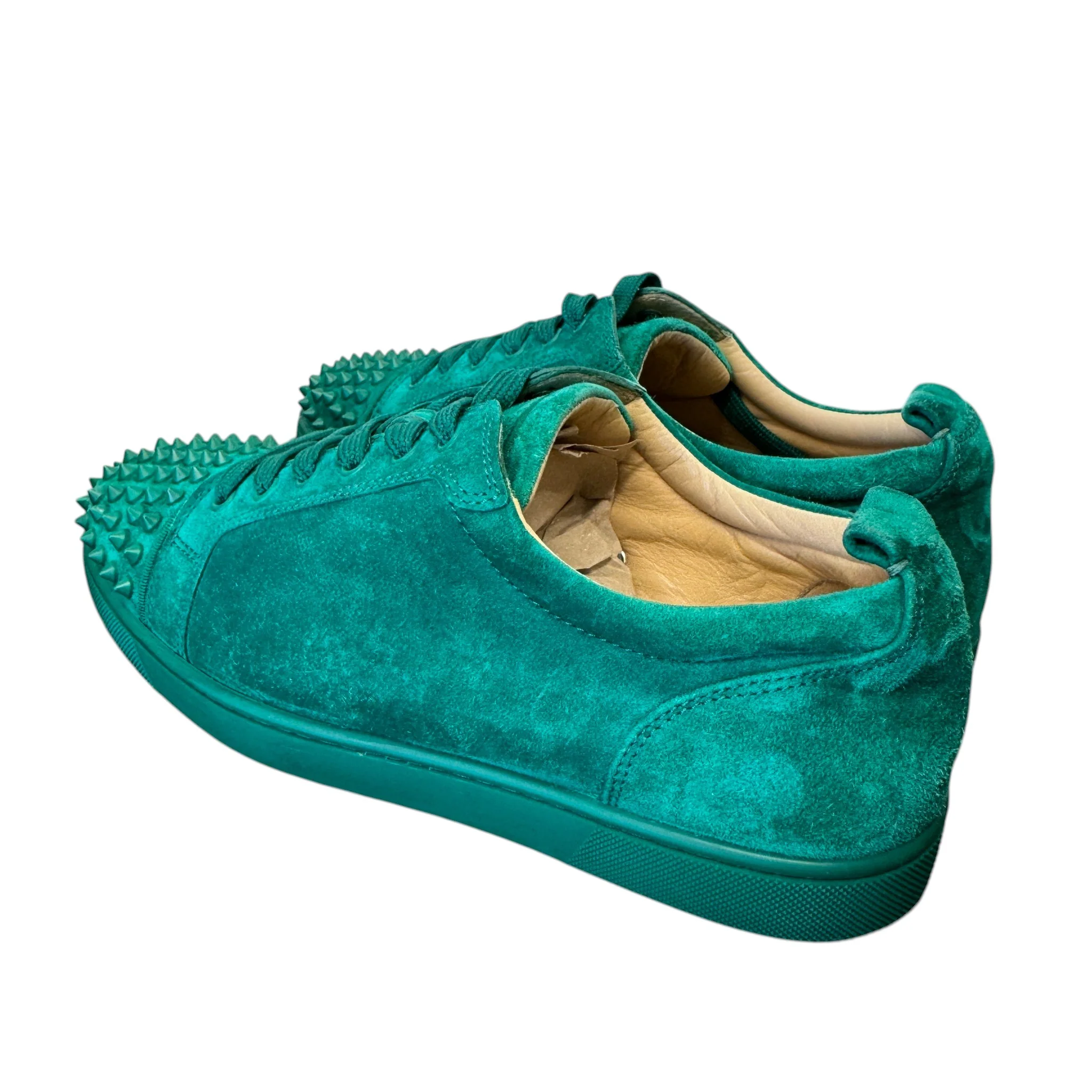 Men's Louis Spikes Flat Low Trainers Green Size EU 42.5 / UK 8.5 - Image 8