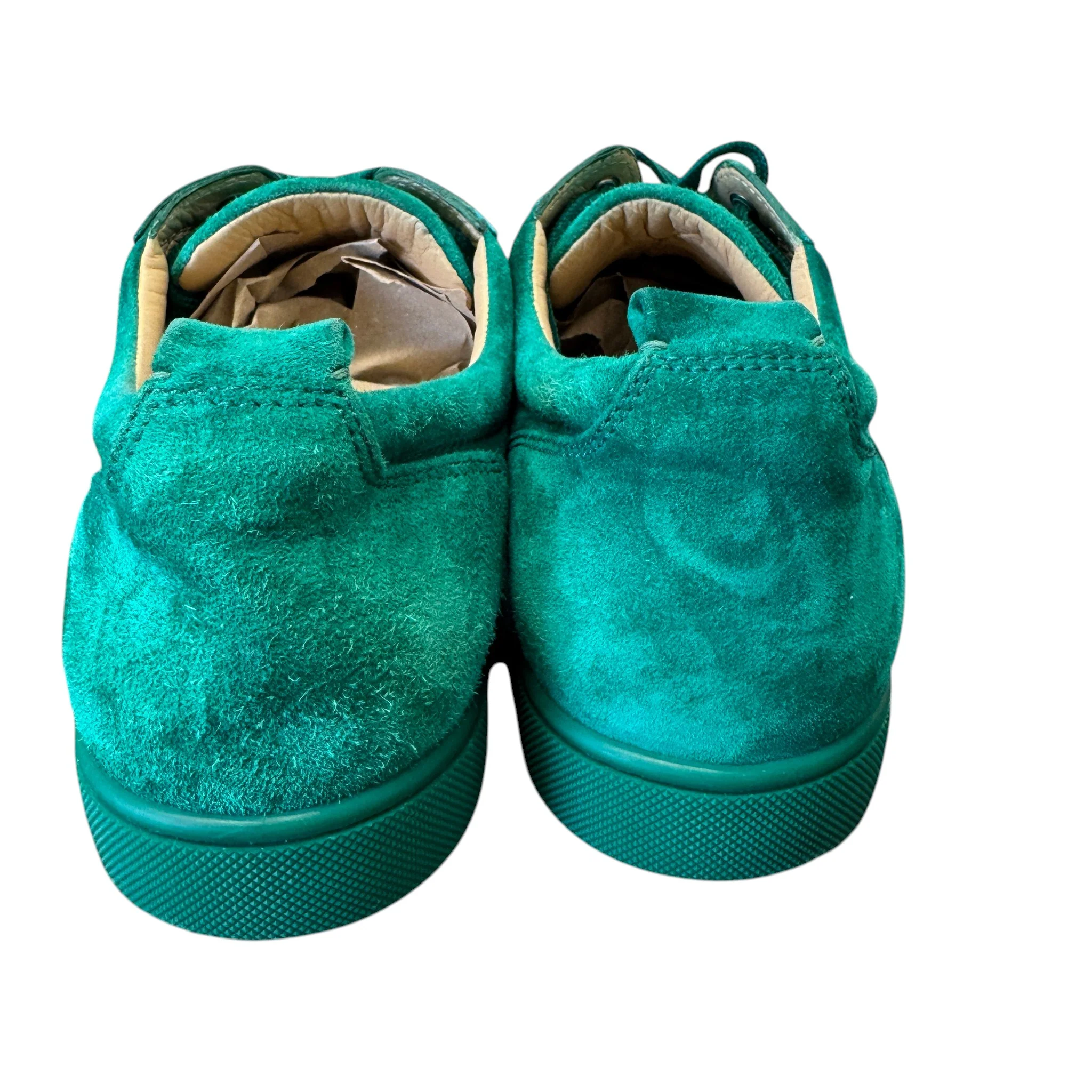 Men's Louis Spikes Flat Low Trainers Green Size EU 42.5 / UK 8.5 - Image 9