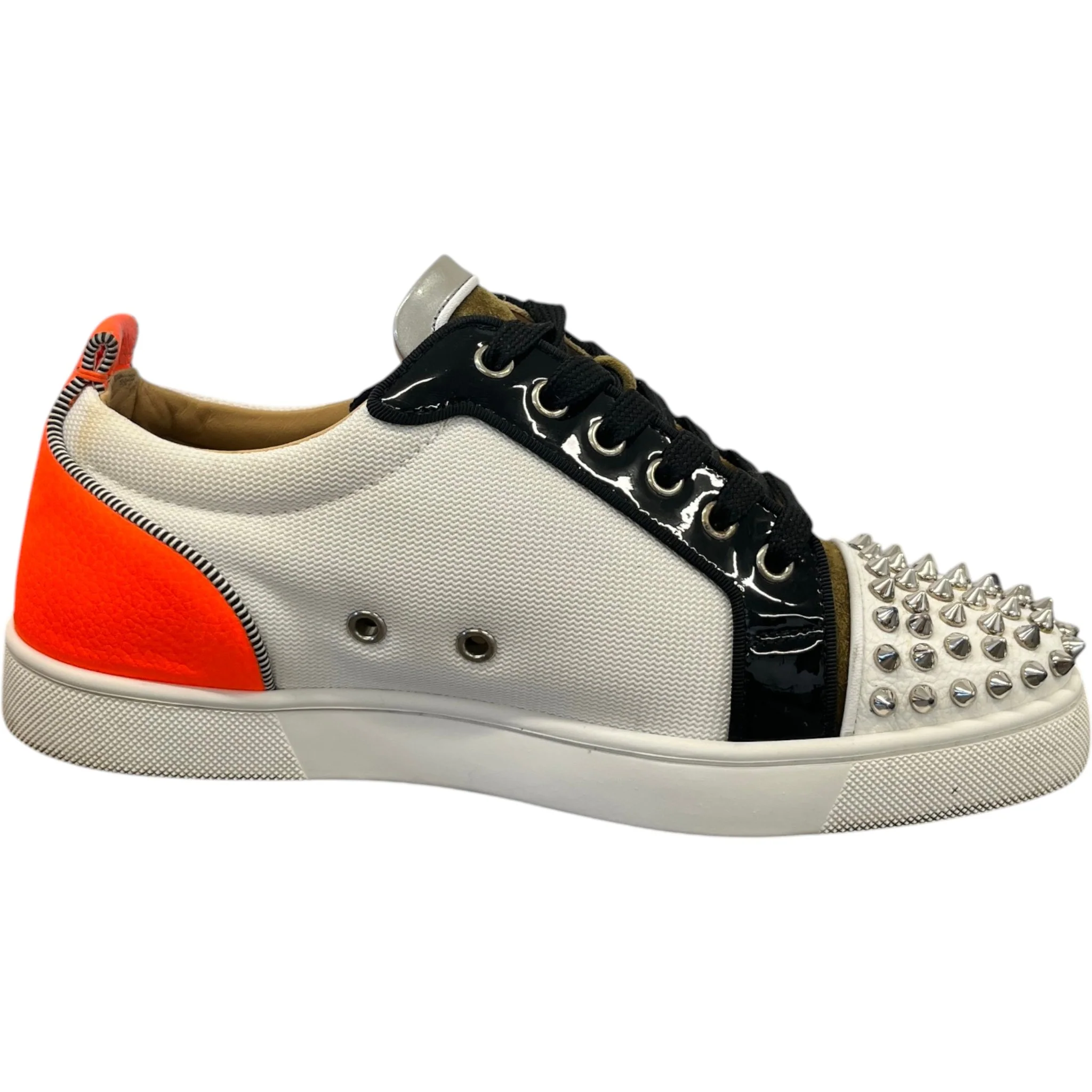 Men's Louis Spikes Flat Low Trainers White Size EU 40 / UK 6 - Image 4