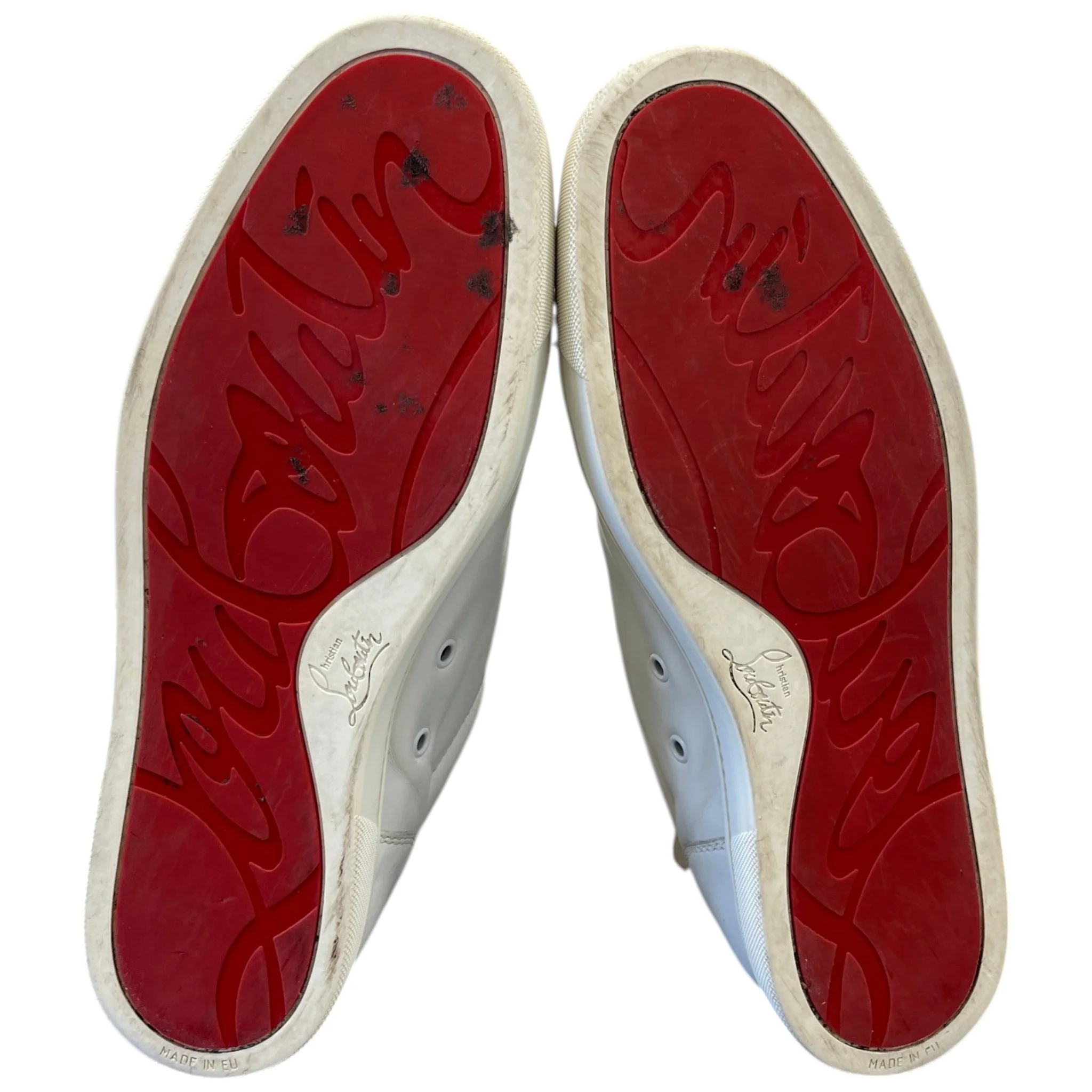 Men's Louis Spikes Flat Low Trainers White Size EU 45 / UK 11 - Image 11