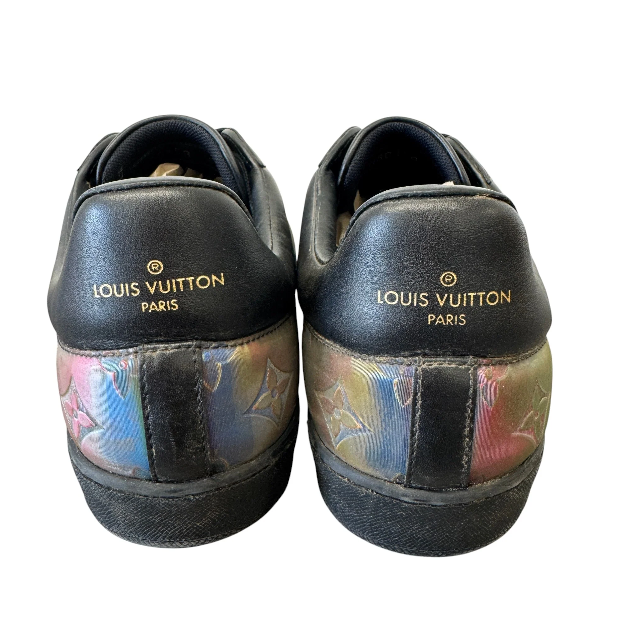 Men's Luxembourg Iridescent Low Trainers Black Size EU 40.5 / UK 6.5 - Image 9