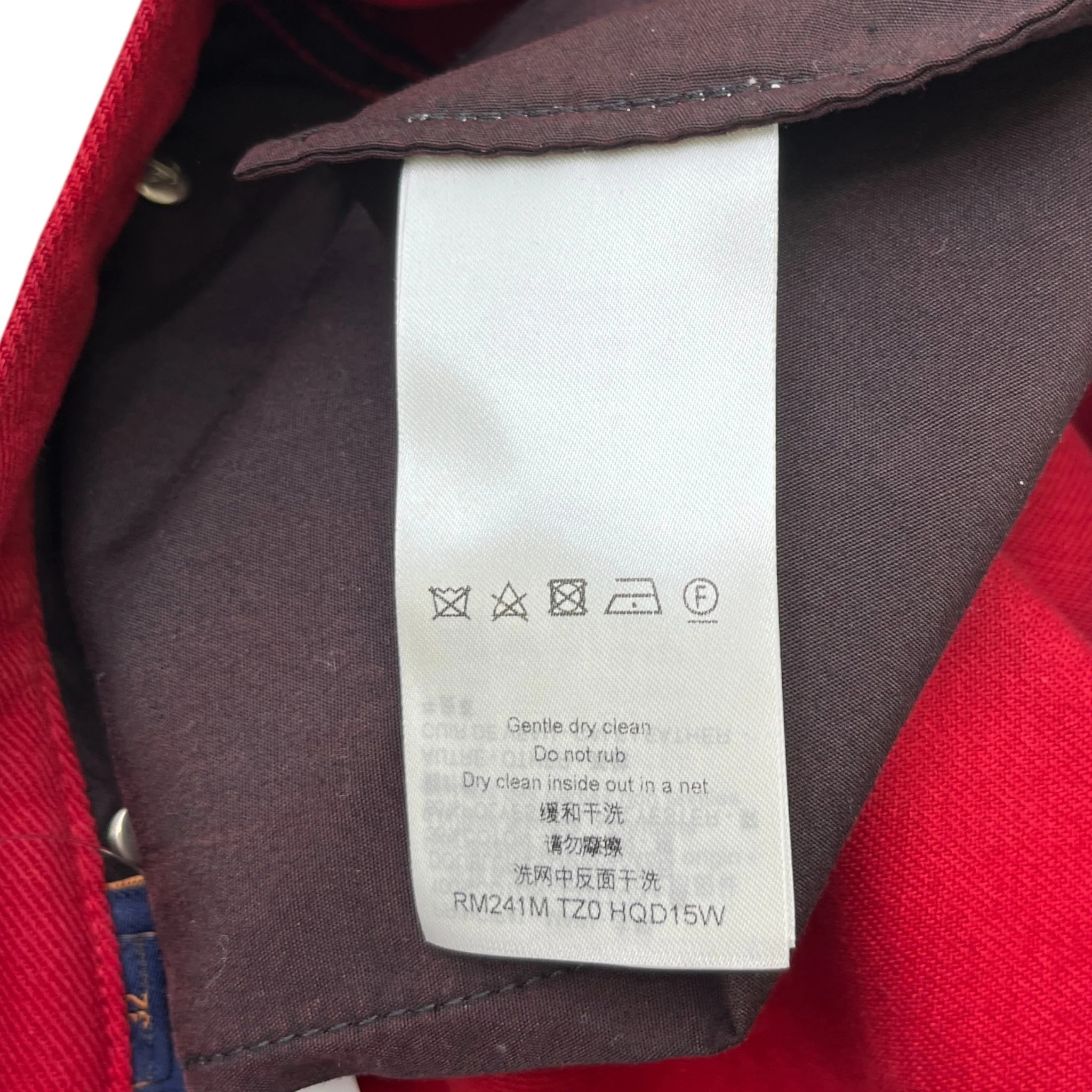 Men's Lv Boreal Evening Jeans Red Size Waist 32" - Image 11