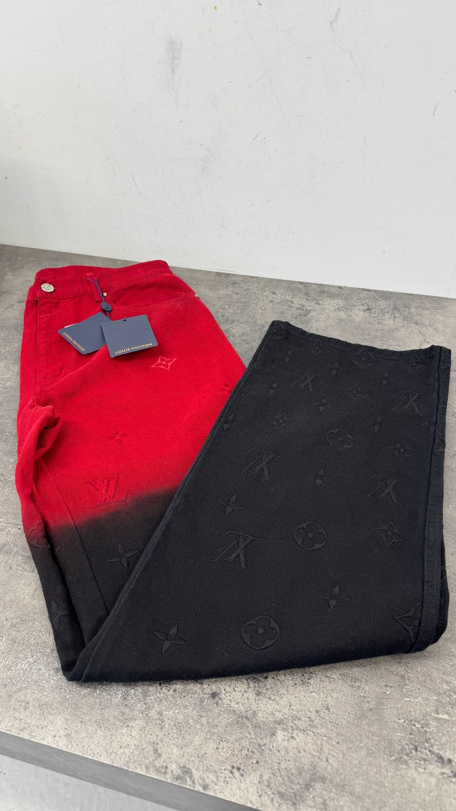 Men's Lv Boreal Evening Jeans Red Size Waist 32" - Image 13