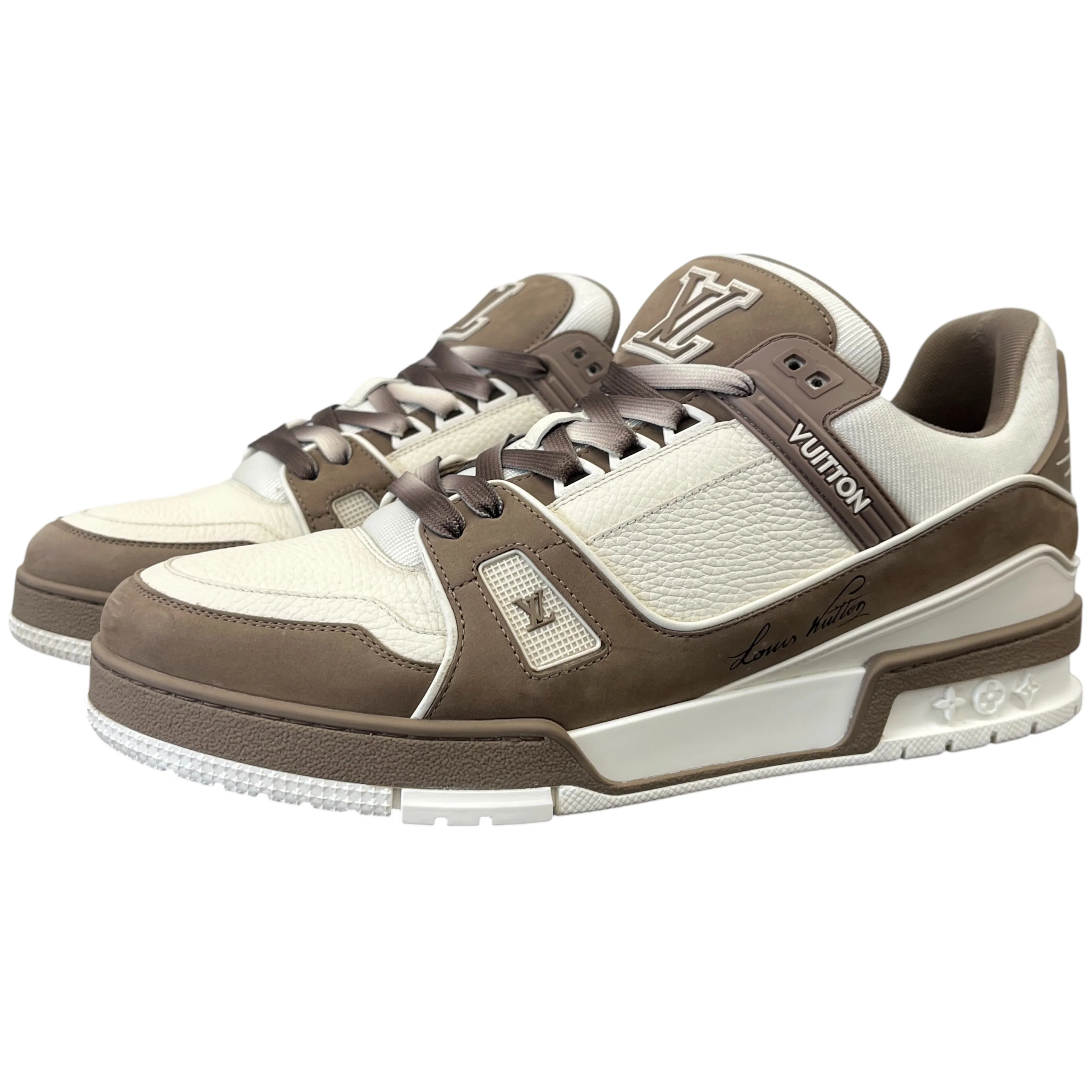 Men's Lv Low Trainers Brown Size EU 43.5 / UK 9.5 - Image 8
