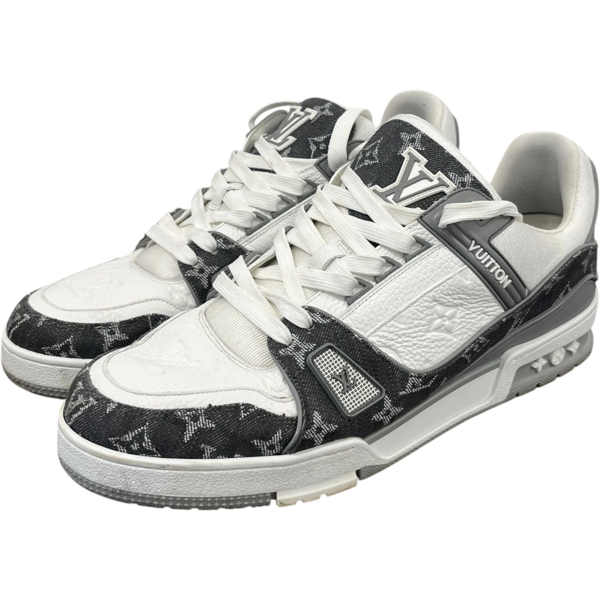Men's Lv Low Trainers Grey Size EU 44 / UK 10 - Image 9