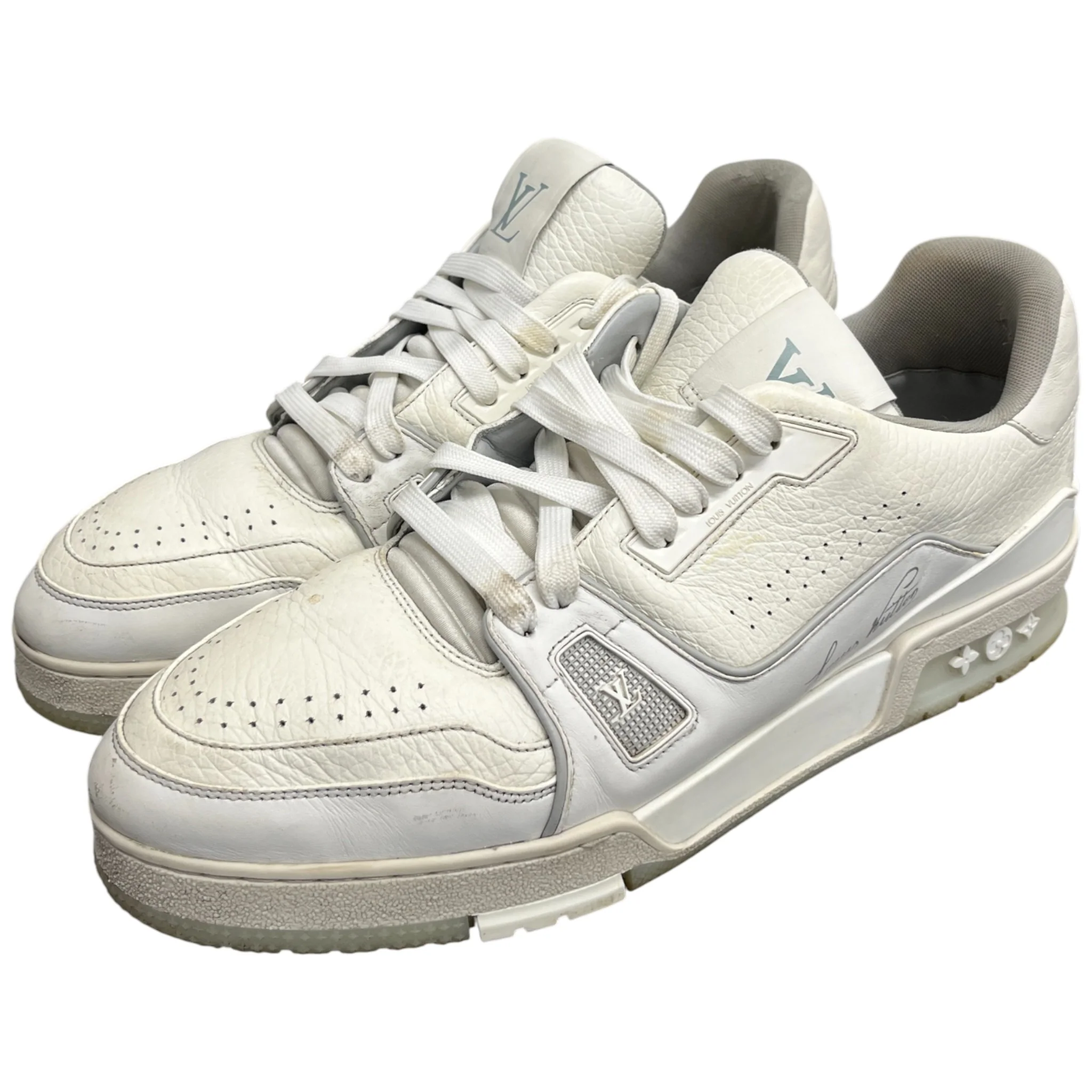 Men's Lv Low Trainers White Size EU 43 / UK 9 - Image 9