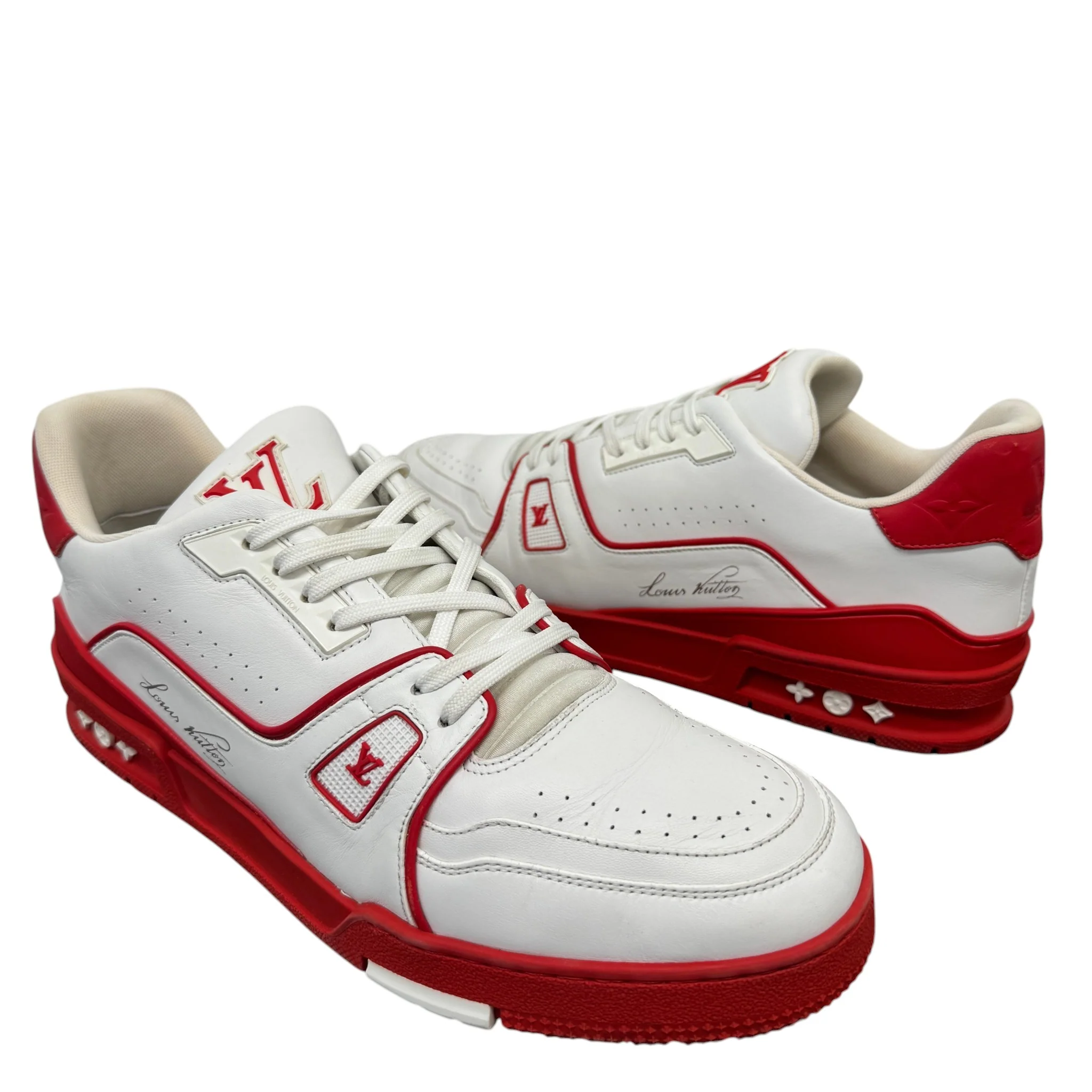 Men's Lv Low Trainers White Size EU 44 / UK 10 - Image 3
