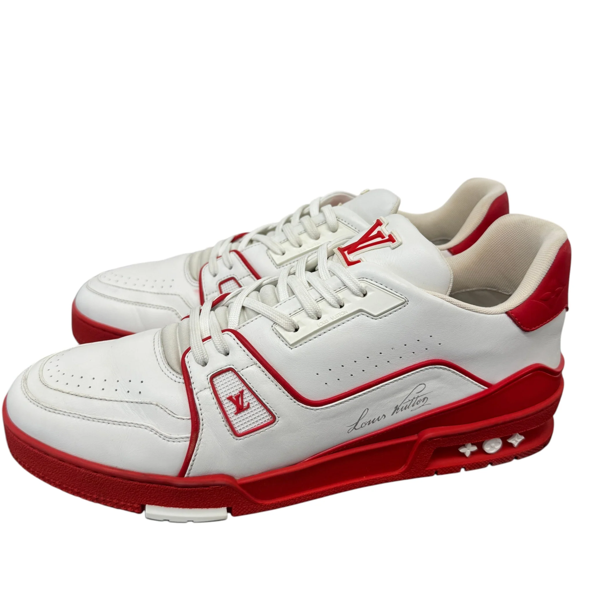 Men's Lv Low Trainers White Size EU 44 / UK 10 - Image 6