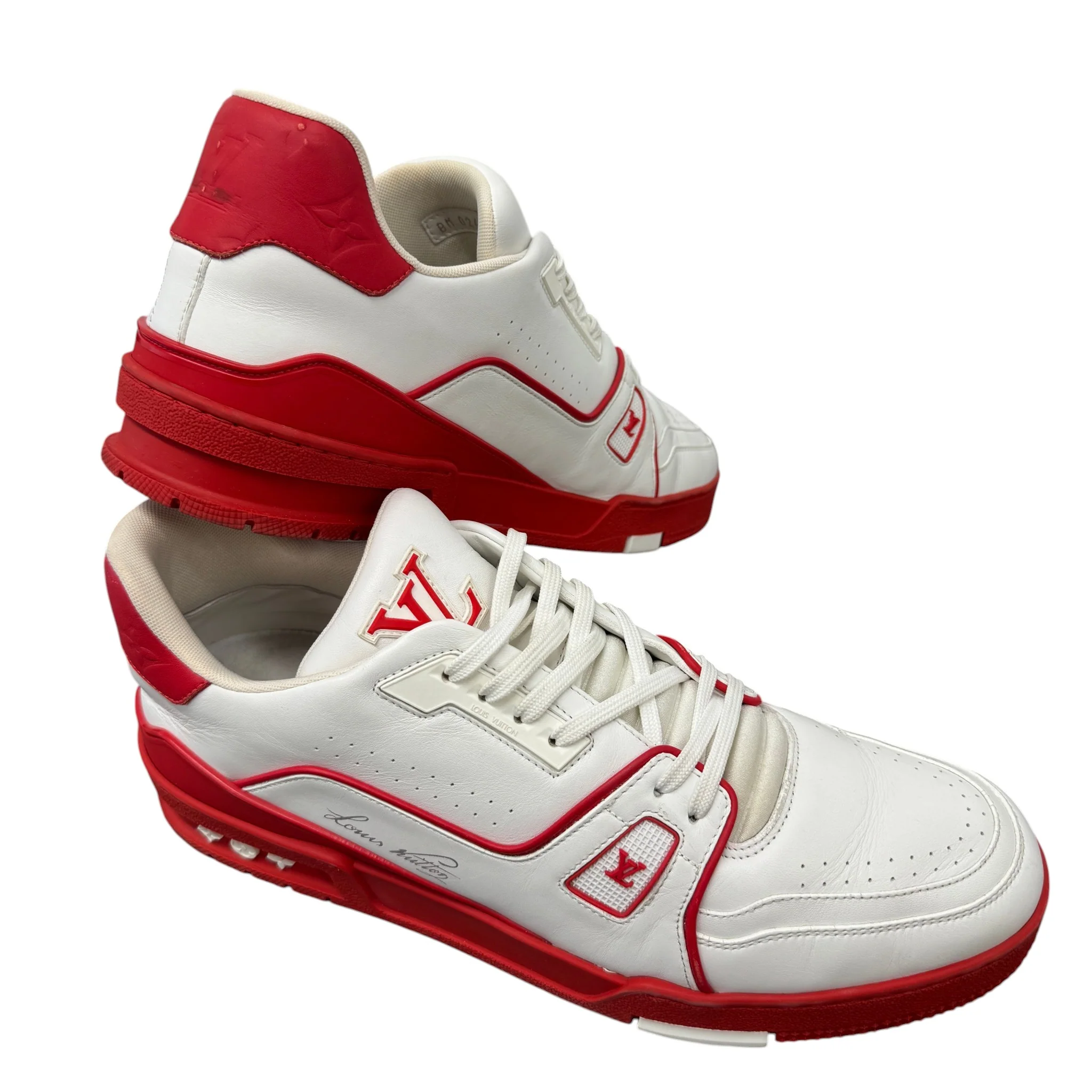 Men's Lv Low Trainers White Size EU 44 / UK 10 - Image 8