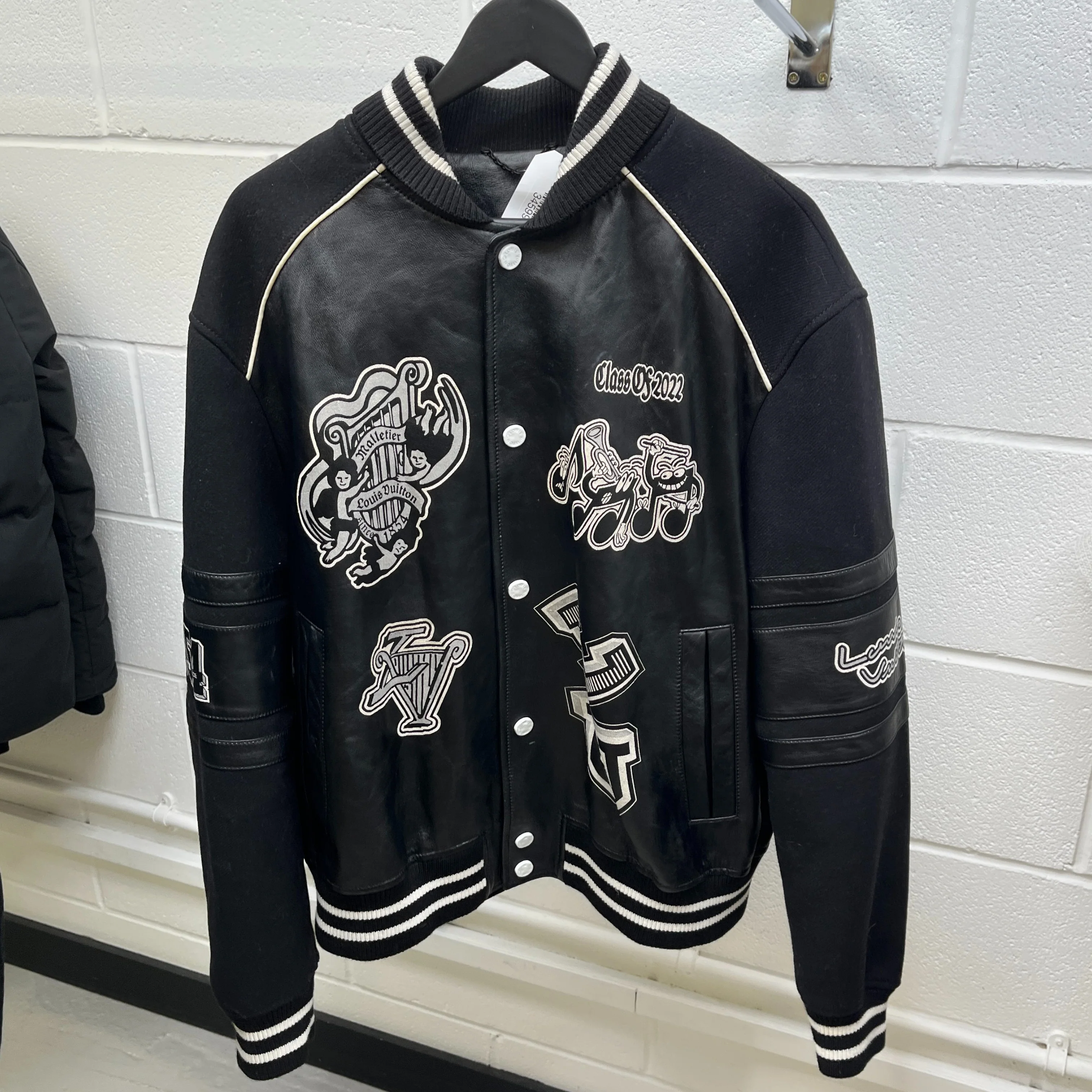 Men's Lv Musical Varsity Jacket Black Size IT 54 / XXL - Image 7