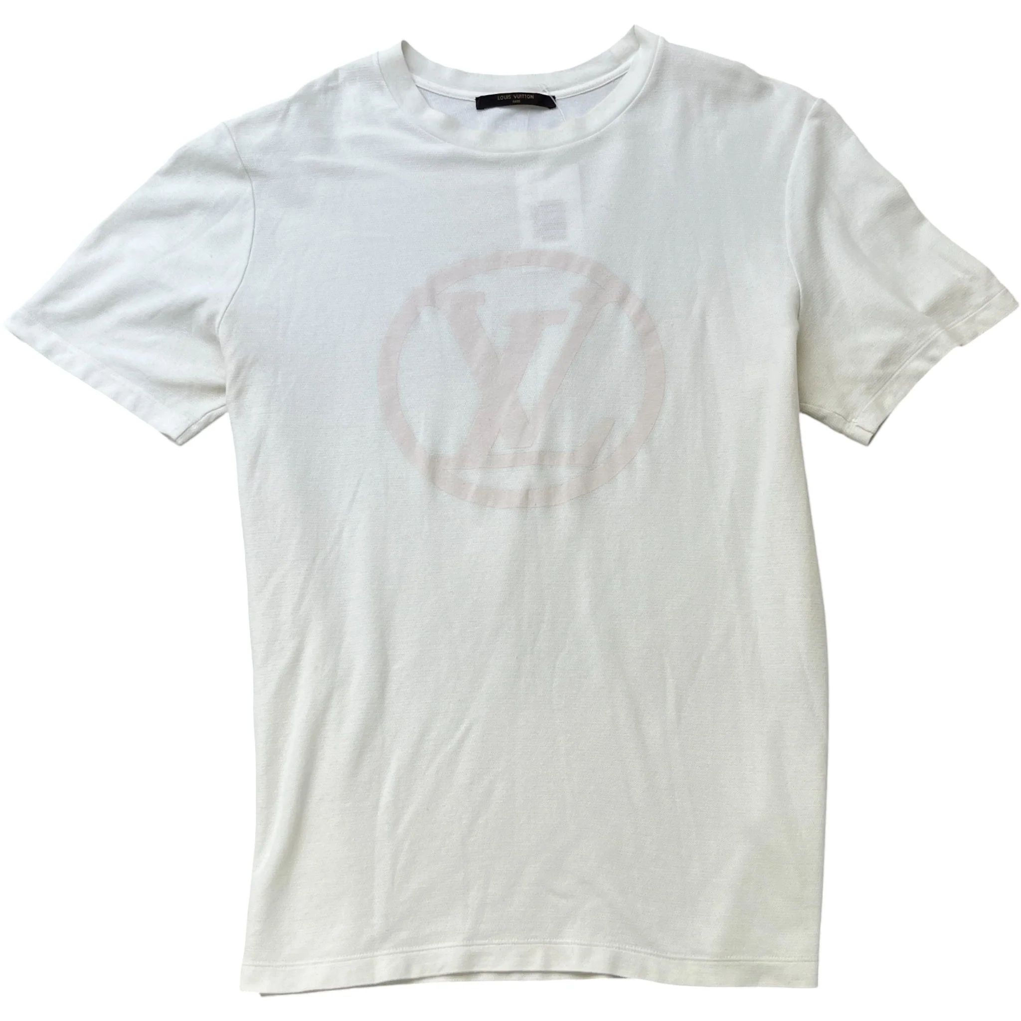 Men's Lv Print T-Shirt White Size XL