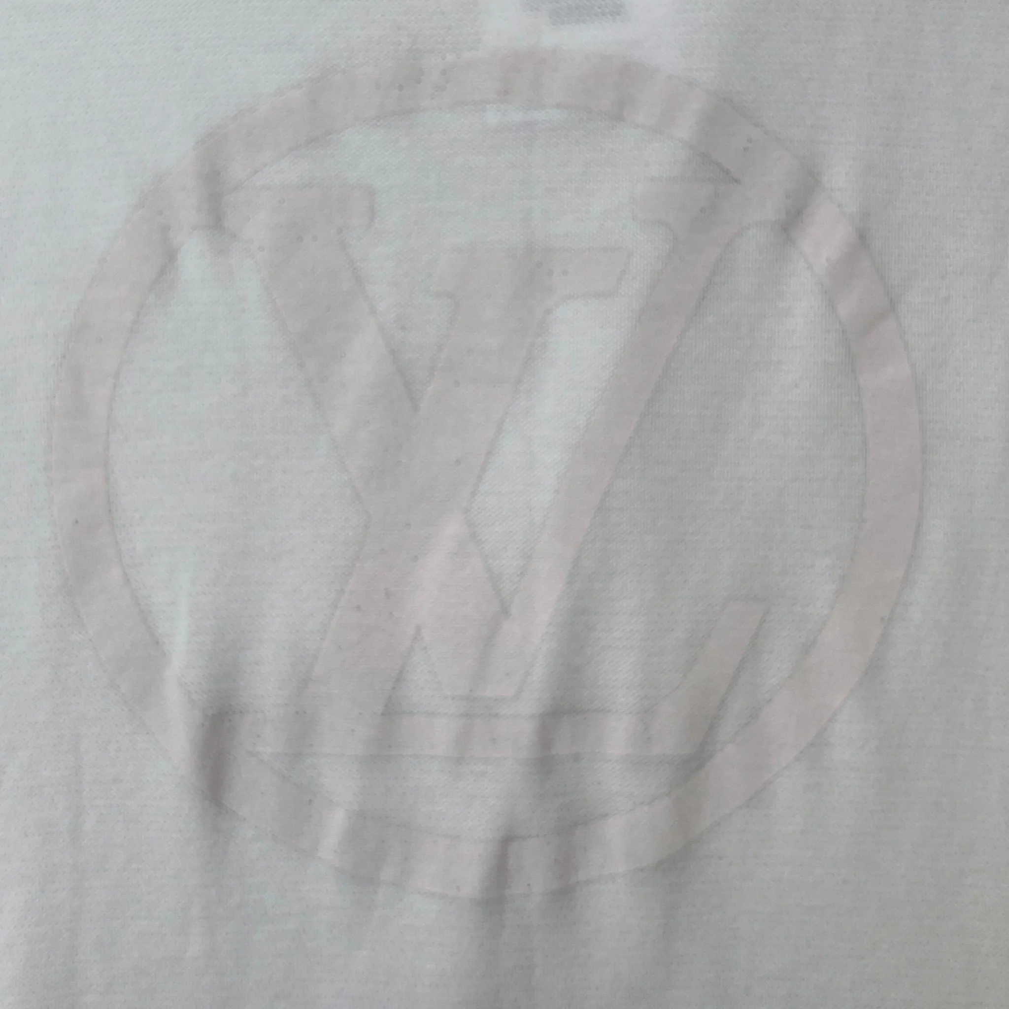 Men's Lv Print T-Shirt White Size XL - Image 6