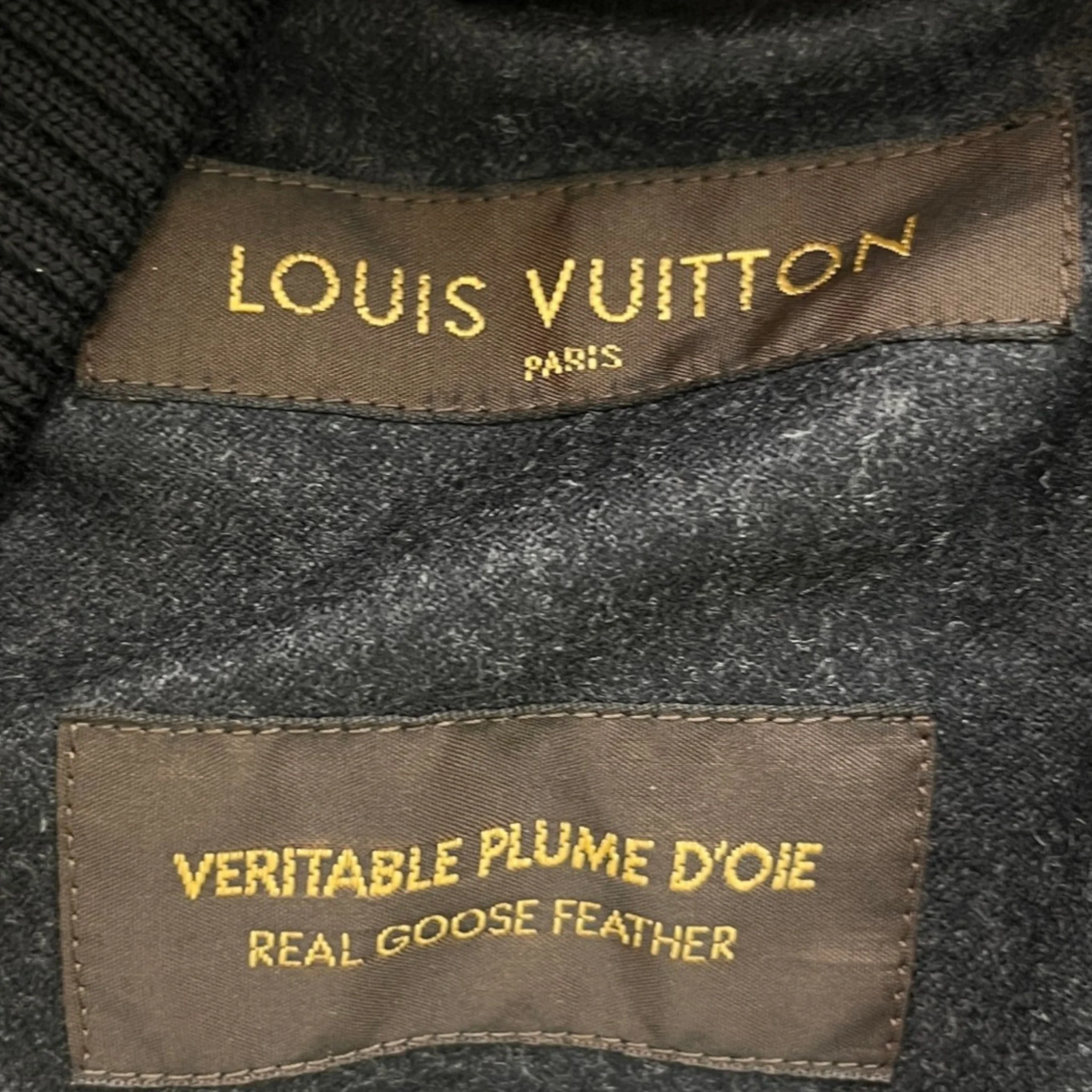 Men's Lv Quilted & Leather Kids Boys Age 6 Down Jacket Black Size XXS - Image 8