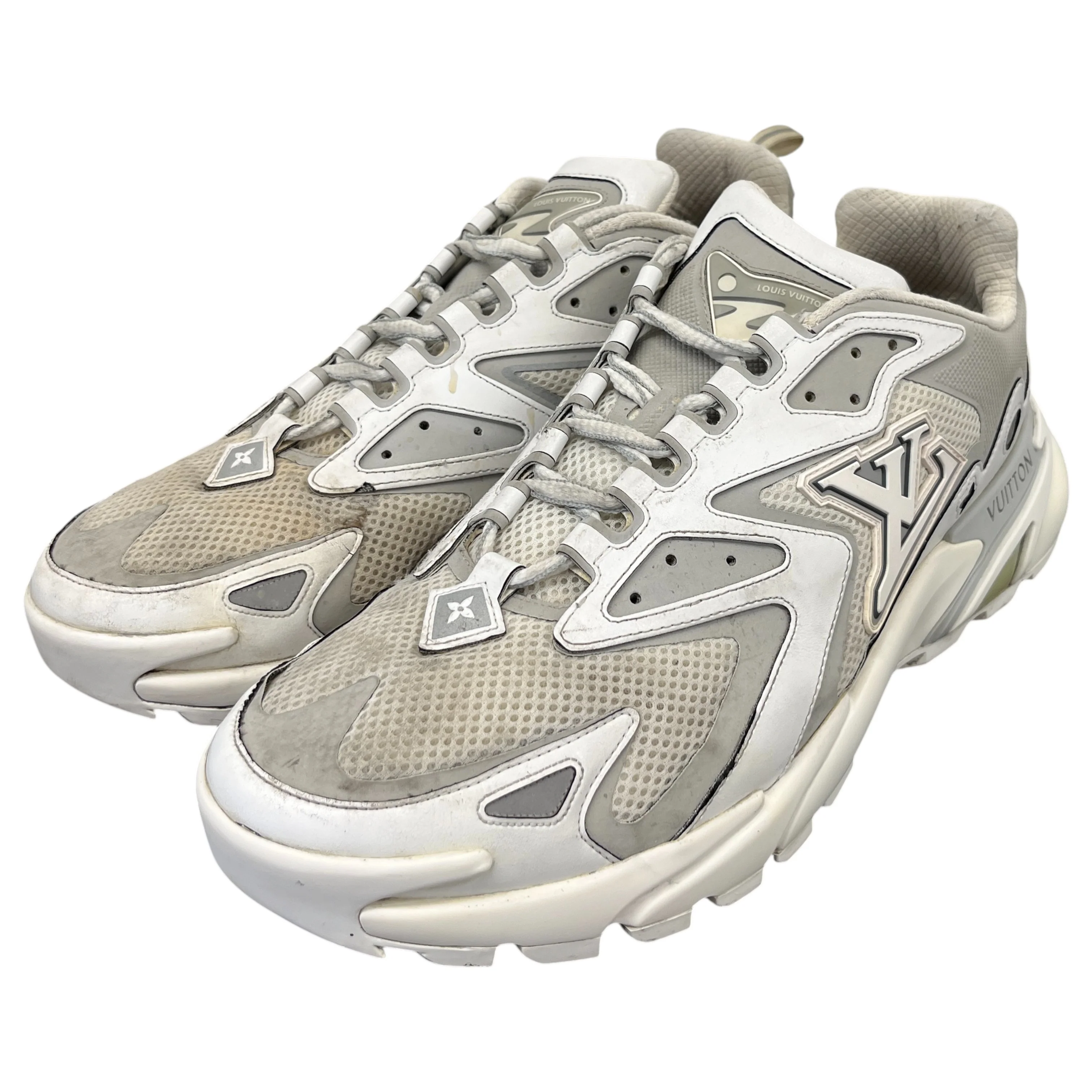 Men's Lv Runner Tatic Low Trainers White Size EU 43 / UK 9 - Image 10