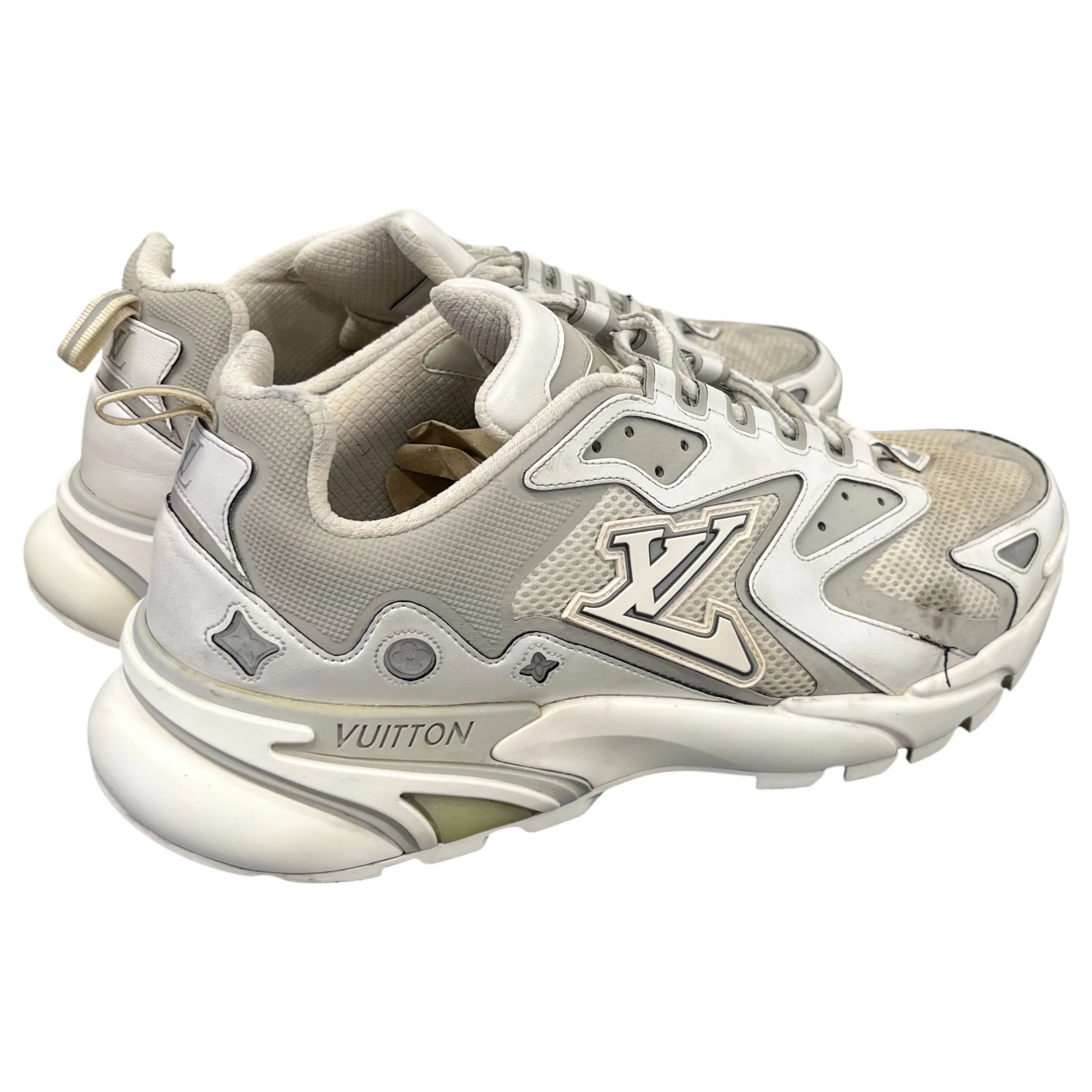 Men's Lv Runner Tatic Low Trainers White Size EU 43 / UK 9 - Image 8