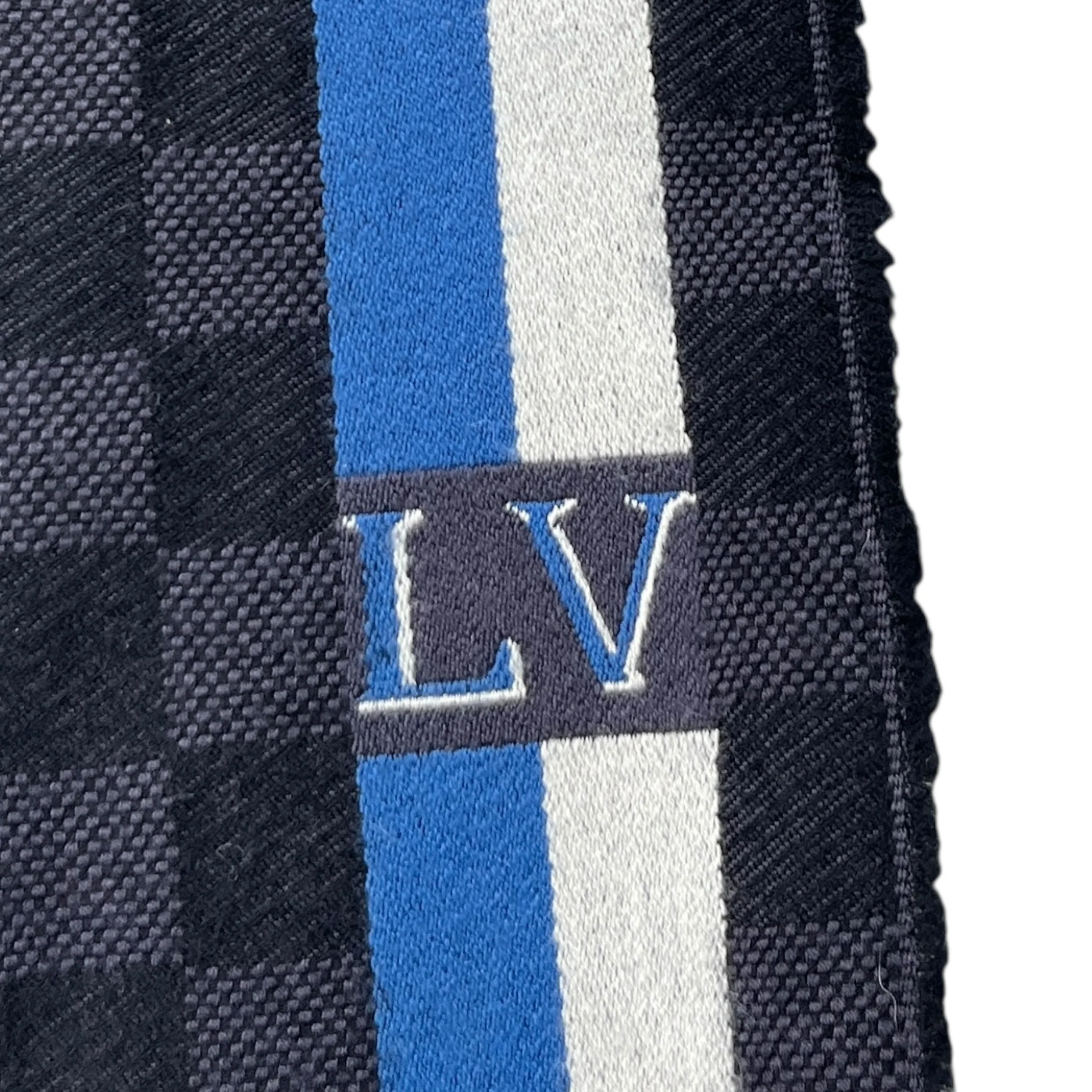 Men's Lv Scarf Navy - Image 4