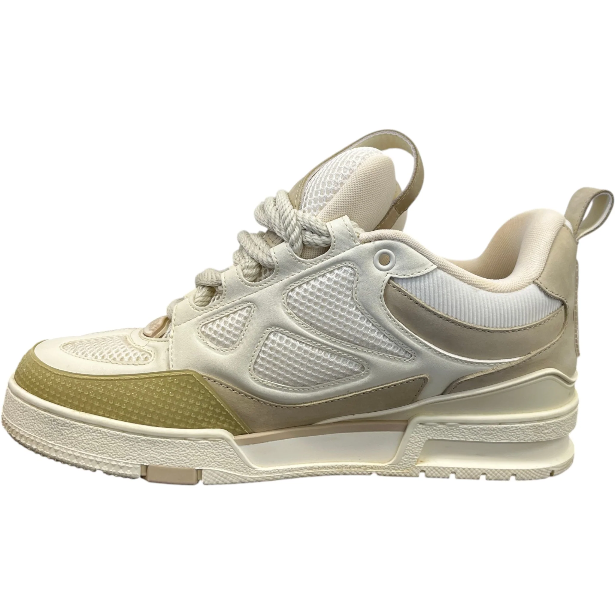 Men's Lv Skate Low Trainers Beige Size EU 40.5 / UK 6.5 - Image 2