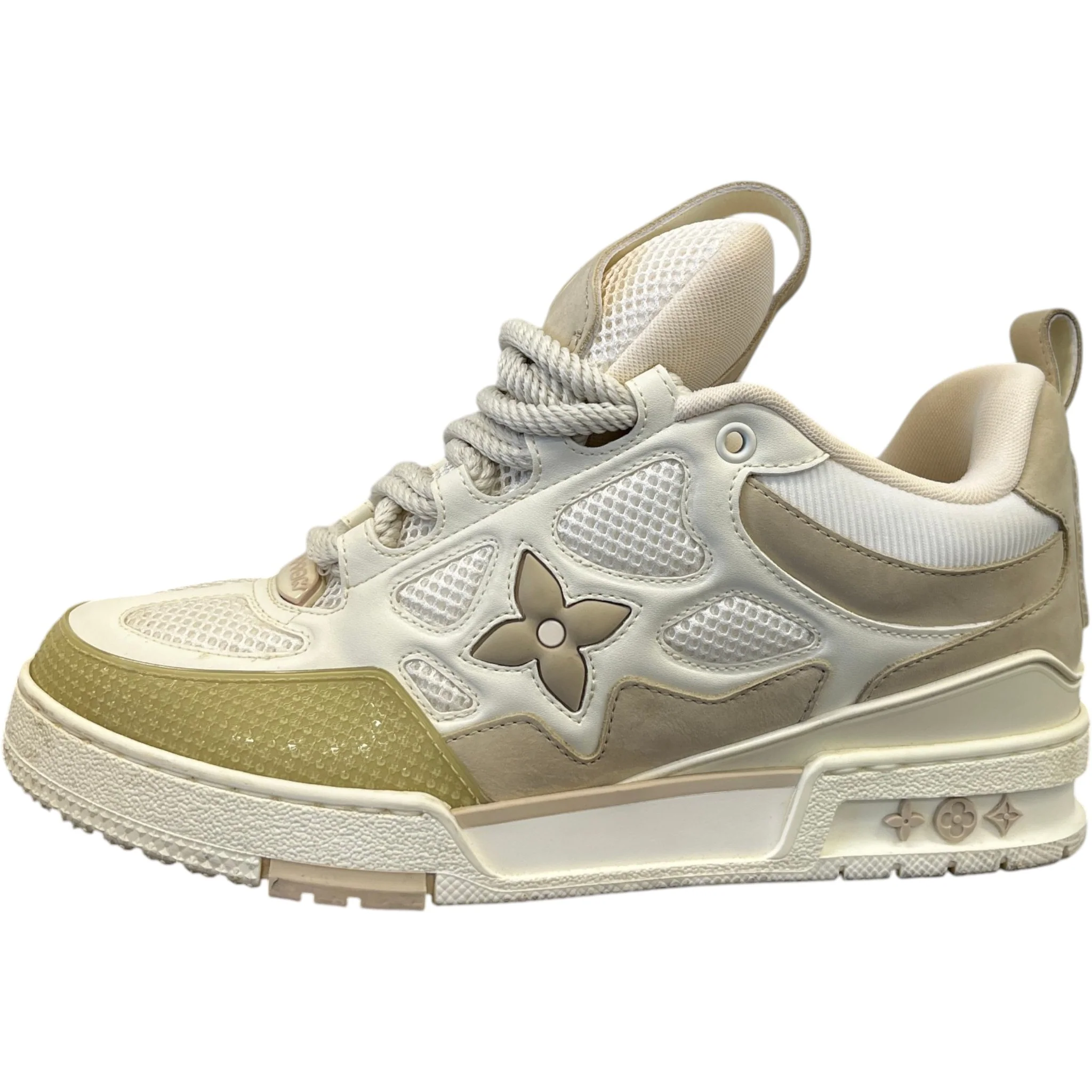 Men's Lv Skate Low Trainers Beige Size EU 40.5 / UK 6.5 - Image 5