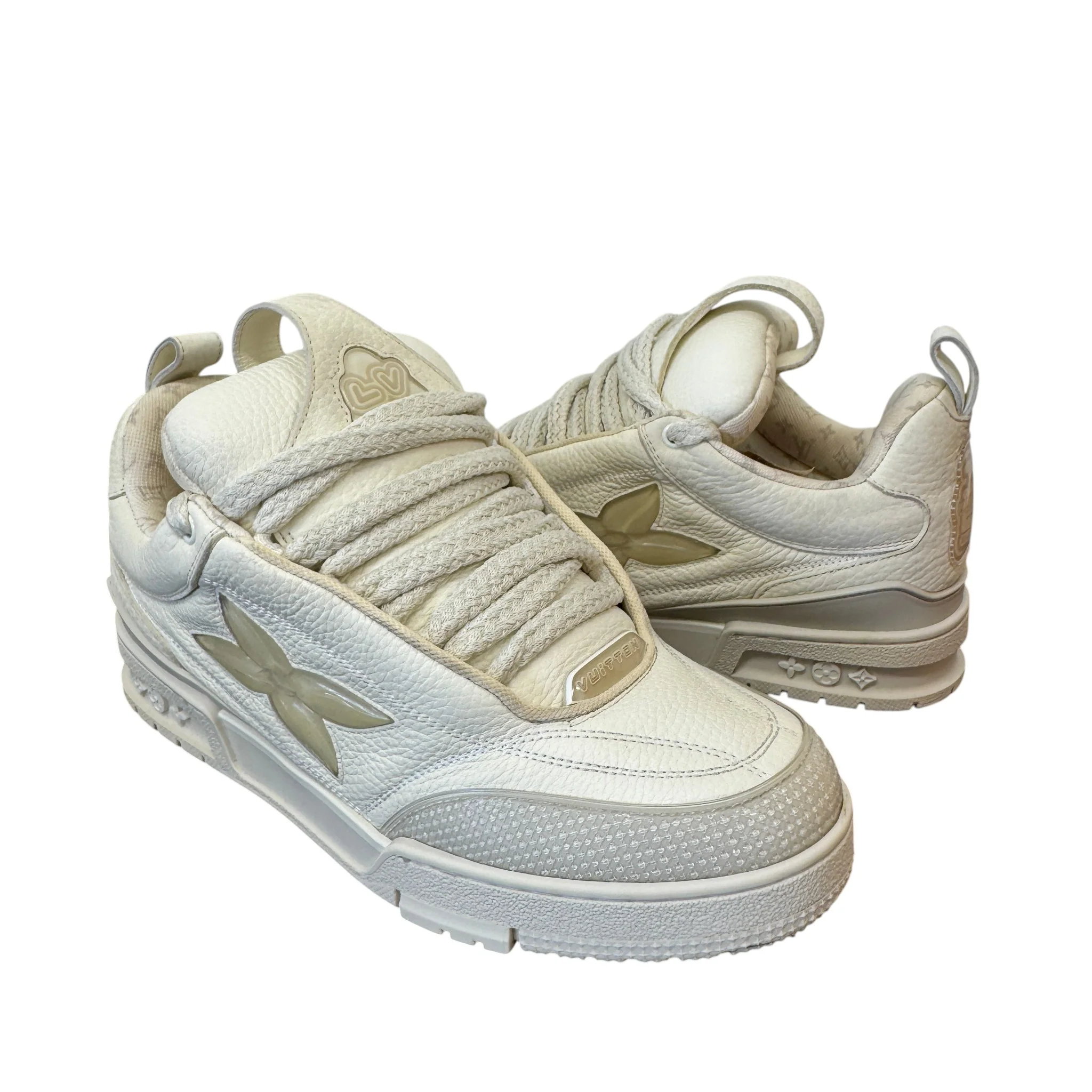 Men's Lv Skate Low Trainers White Size EU 41 / UK 7 - Image 3