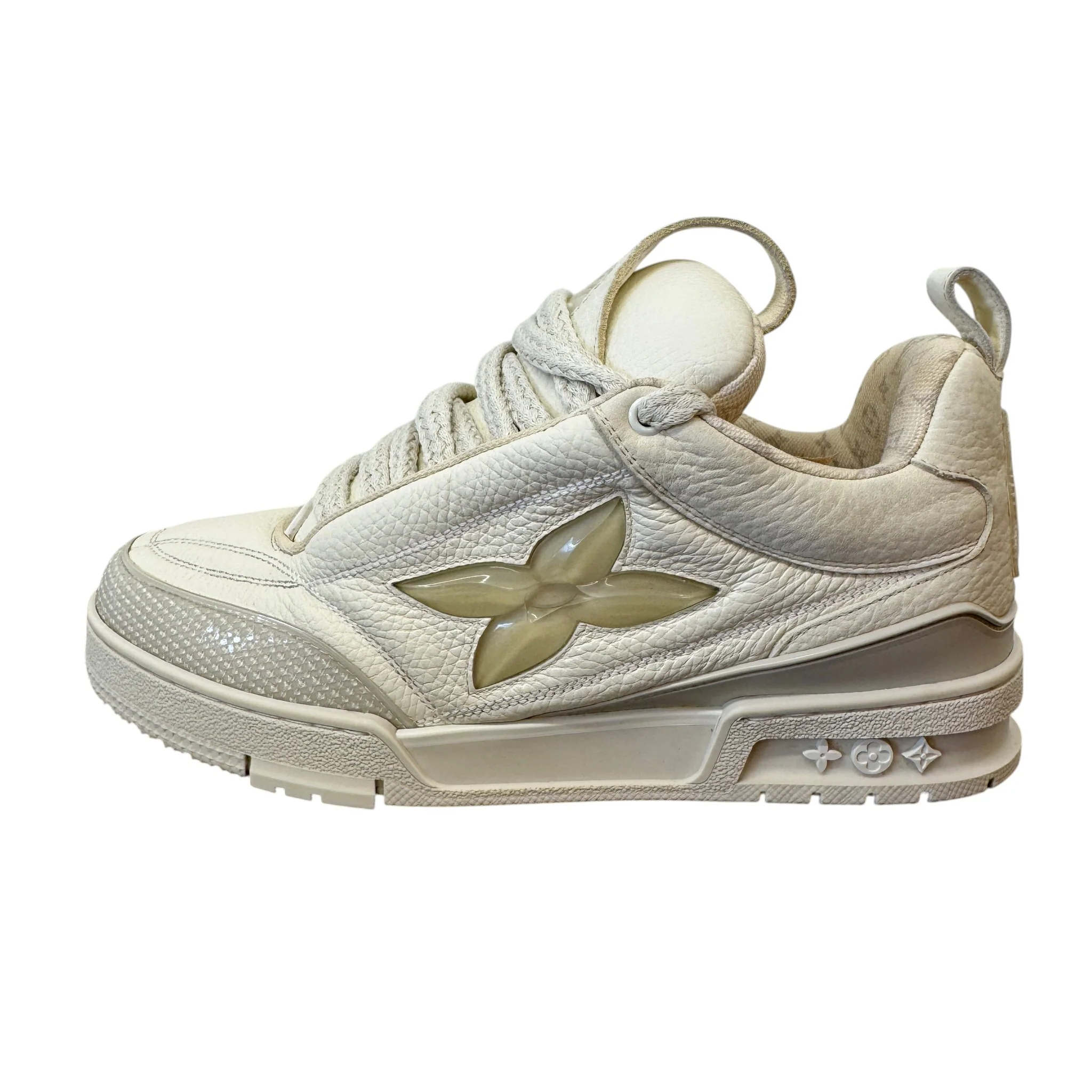Men's Lv Skate Low Trainers White Size EU 41 / UK 7 - Image 4