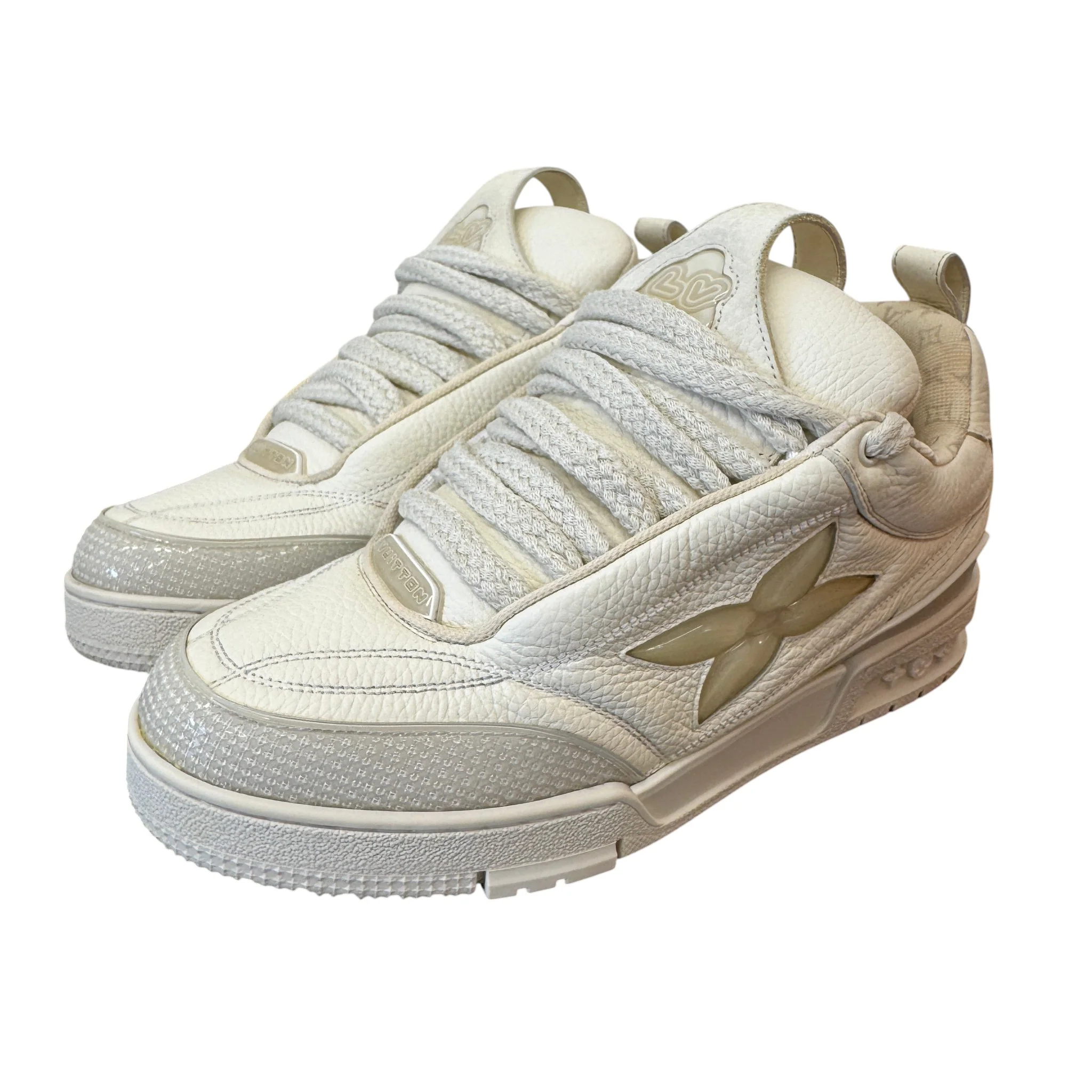 Men's Lv Skate Low Trainers White Size EU 41 / UK 7 - Image 7
