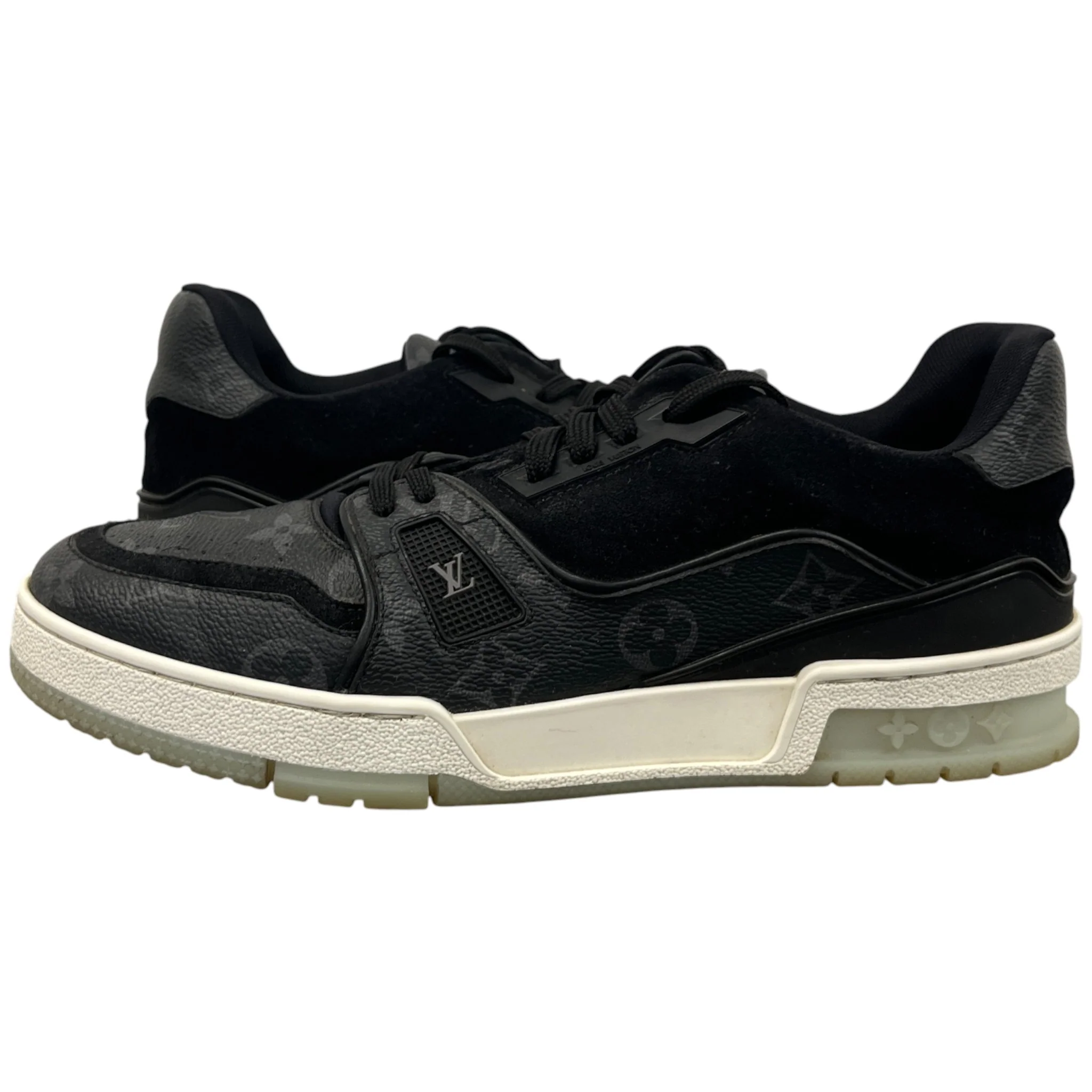 Men's Lv Trainer Low Trainers Black Size EU 40.5 / UK 6.5 - Image 3