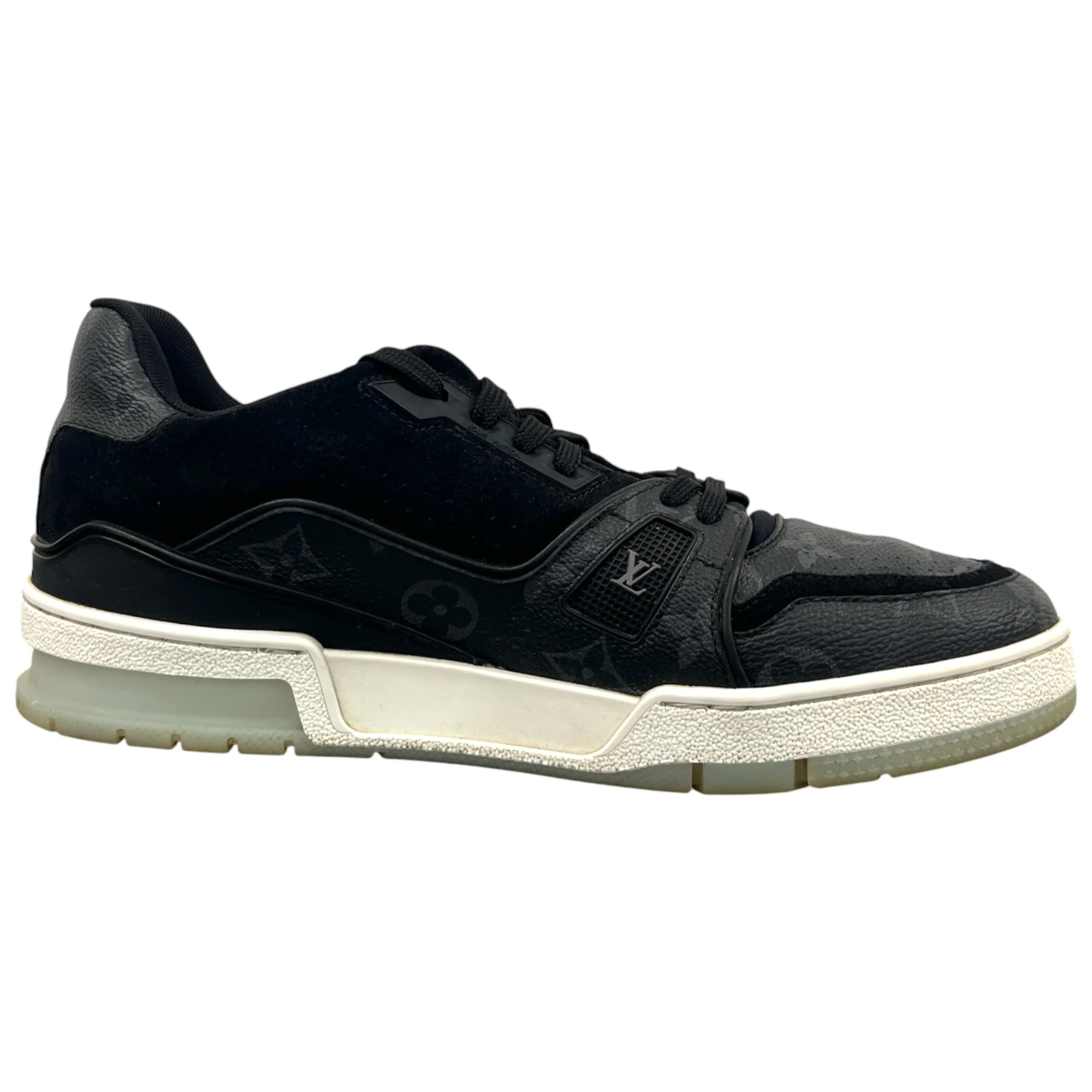 Men's Lv Trainer Low Trainers Black Size EU 40.5 / UK 6.5 - Image 4