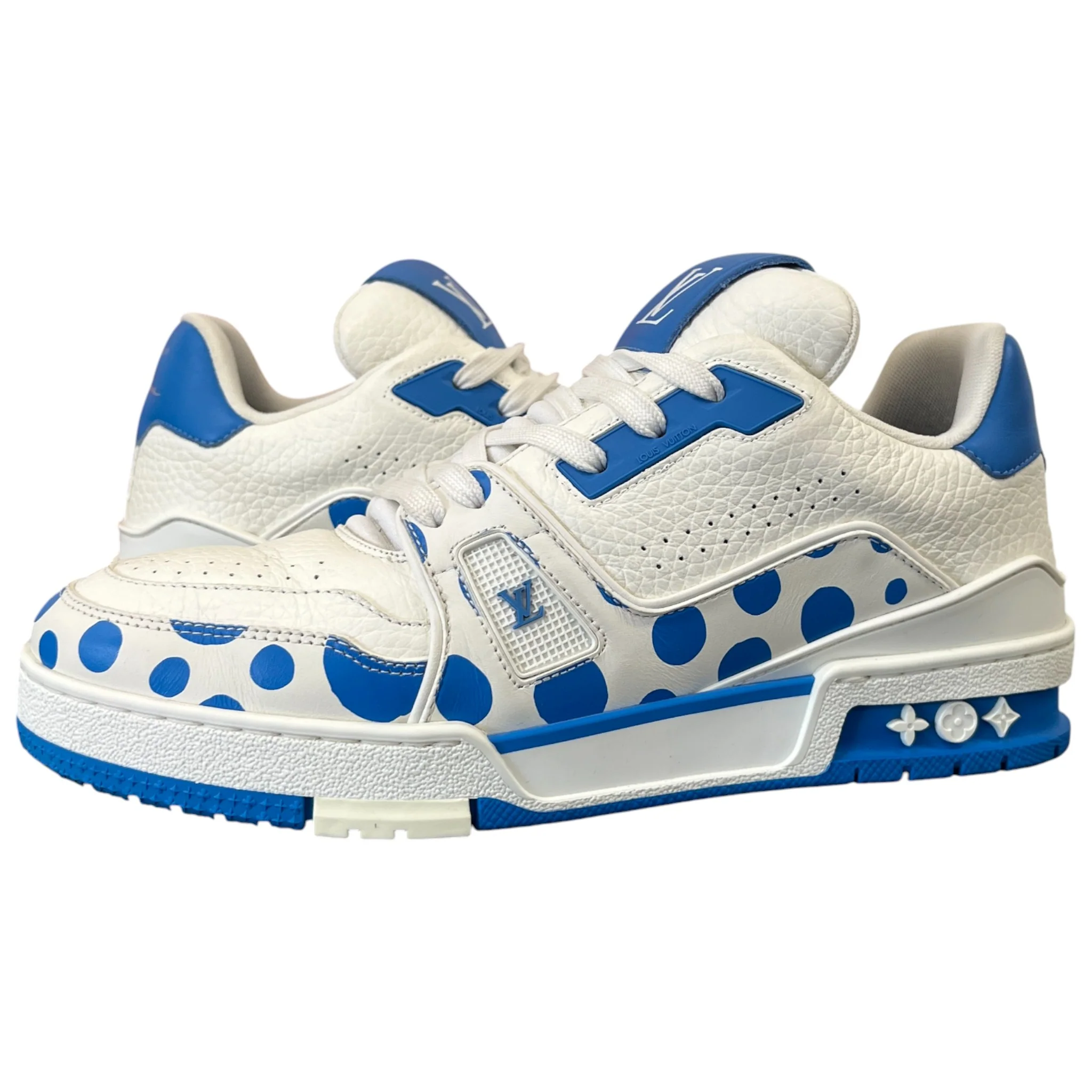 Men's Lv X Kusama Low Trainers Blue Size EU 39.5 / UK 5.5 - Image 3