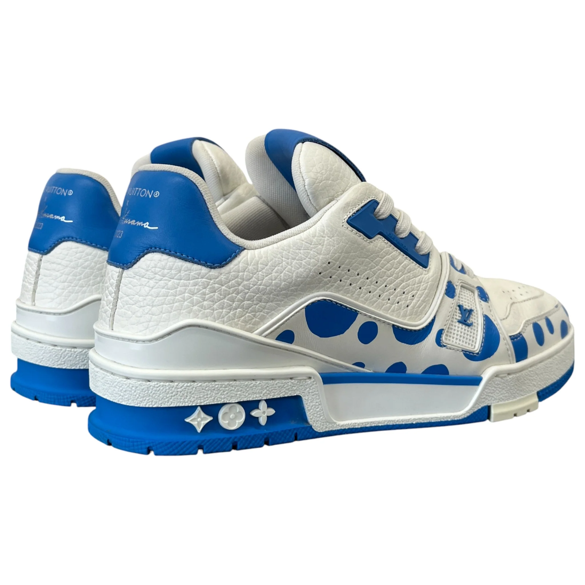 Men's Lv X Kusama Low Trainers Blue Size EU 39.5 / UK 5.5 - Image 9
