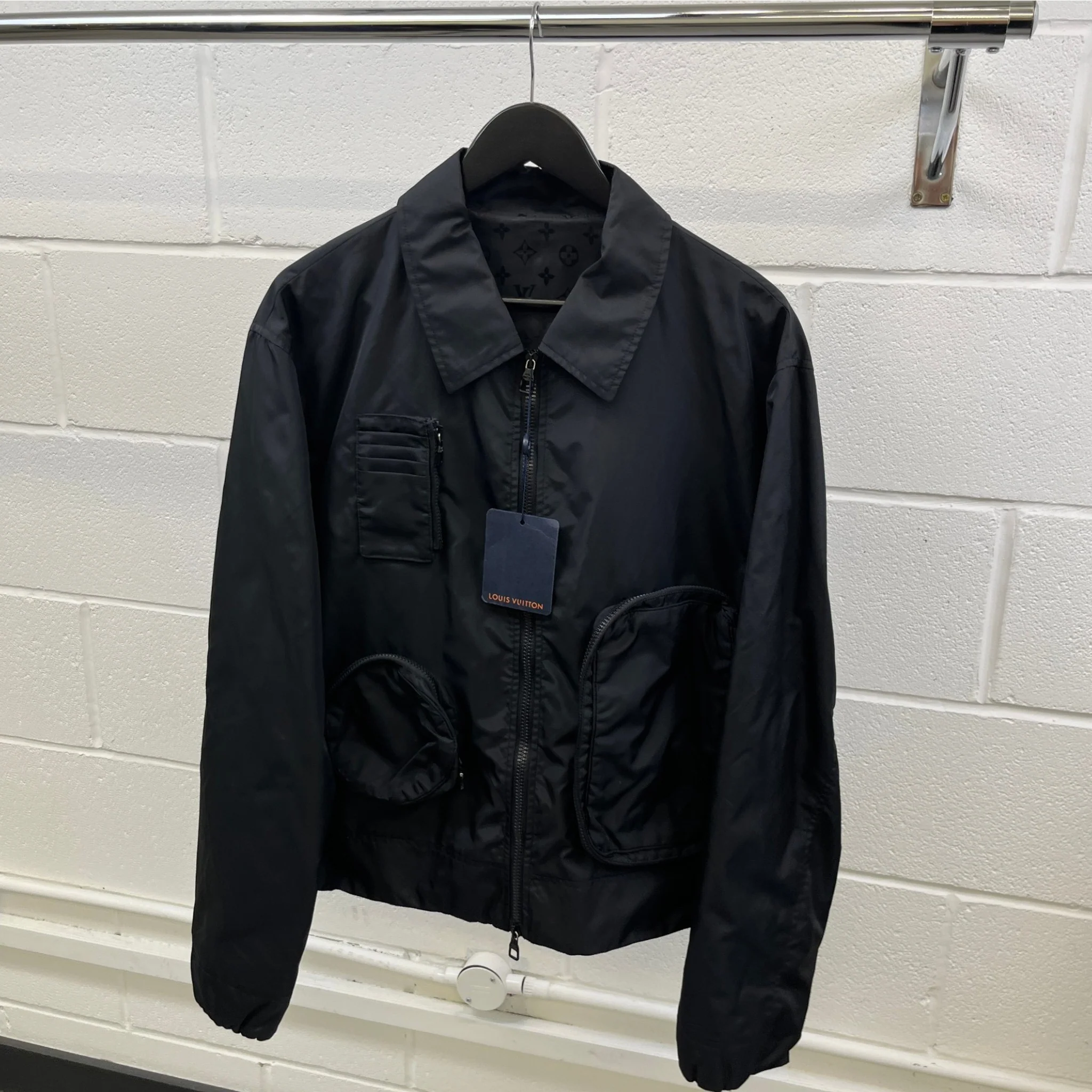 Men's Lvse Nylon Utility Jacket Black Size IT 52 / XL - Image 11
