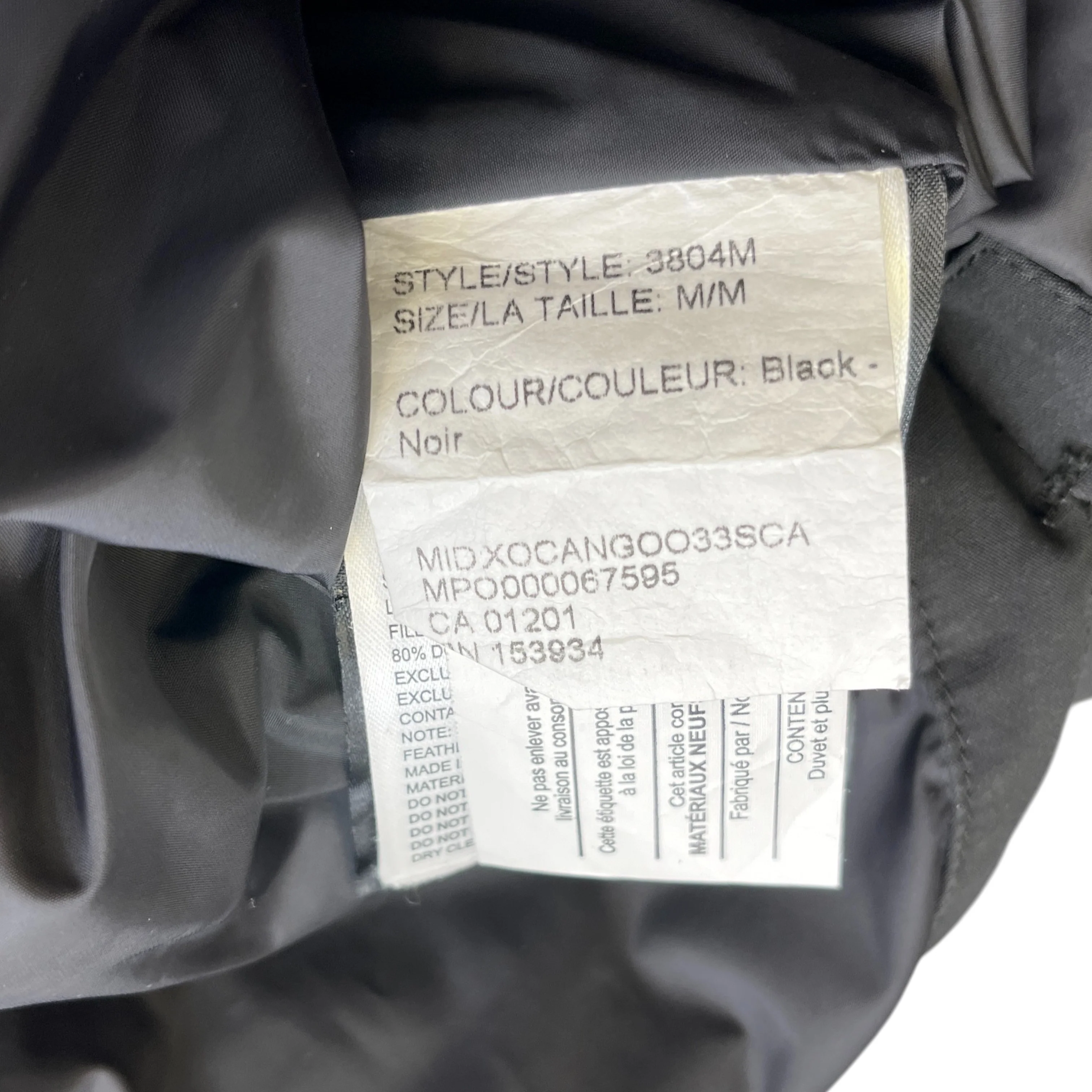 Men's Macmillan Down Jacket Black Size M - Image 6