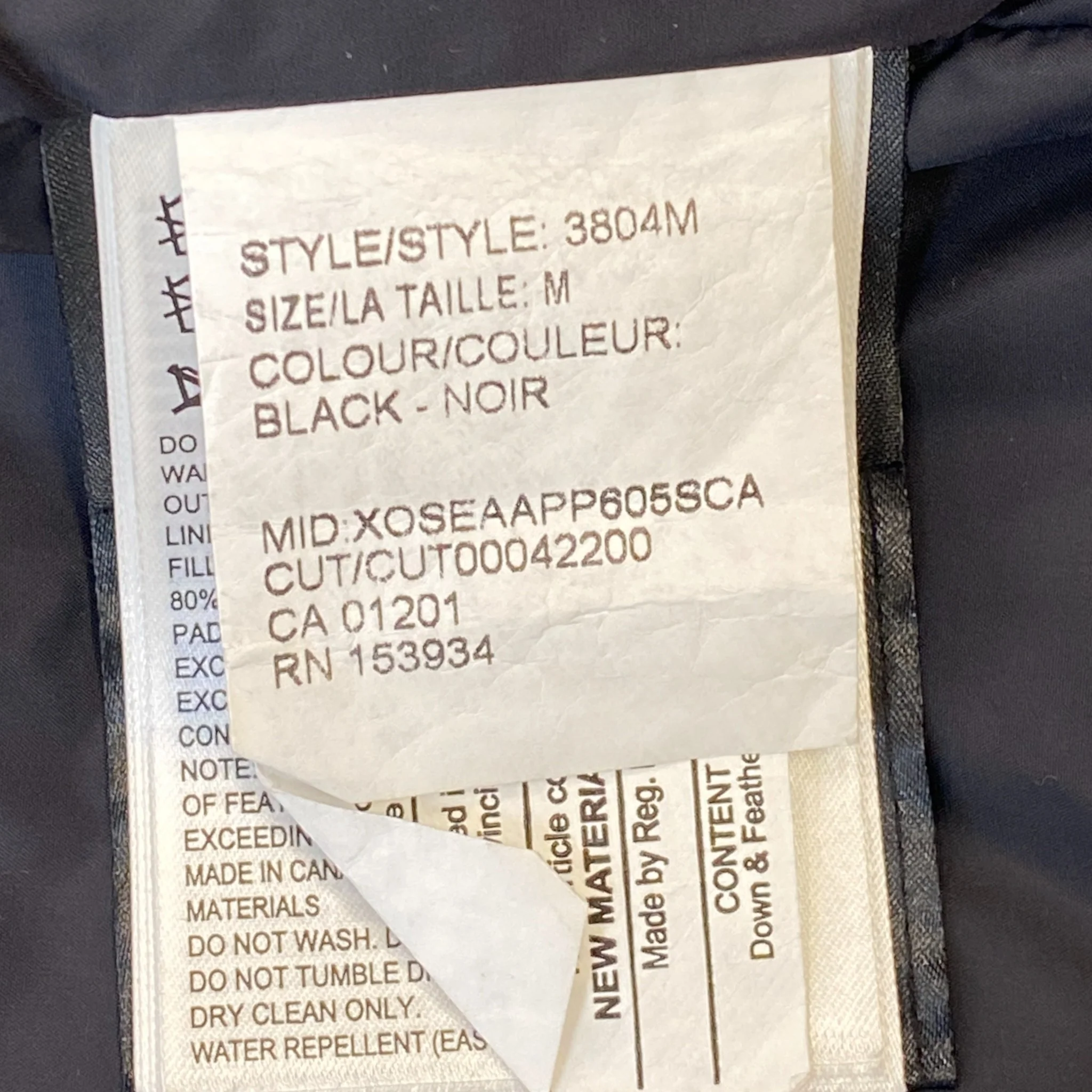 Men's Macmillan Down Jacket Black Size M - Image 7