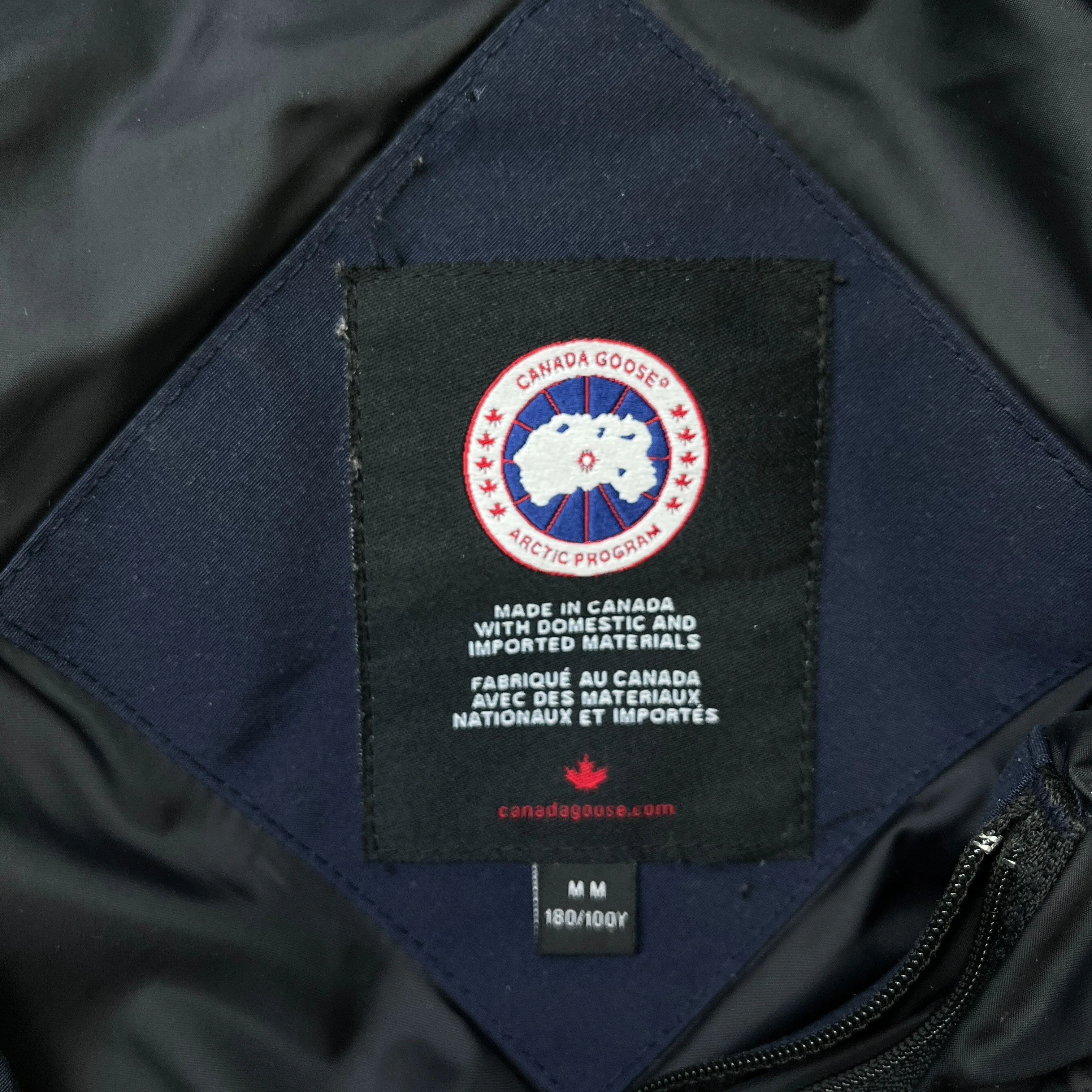 Men's Macmillan Parka Down Jacket Navy Size M - Image 6